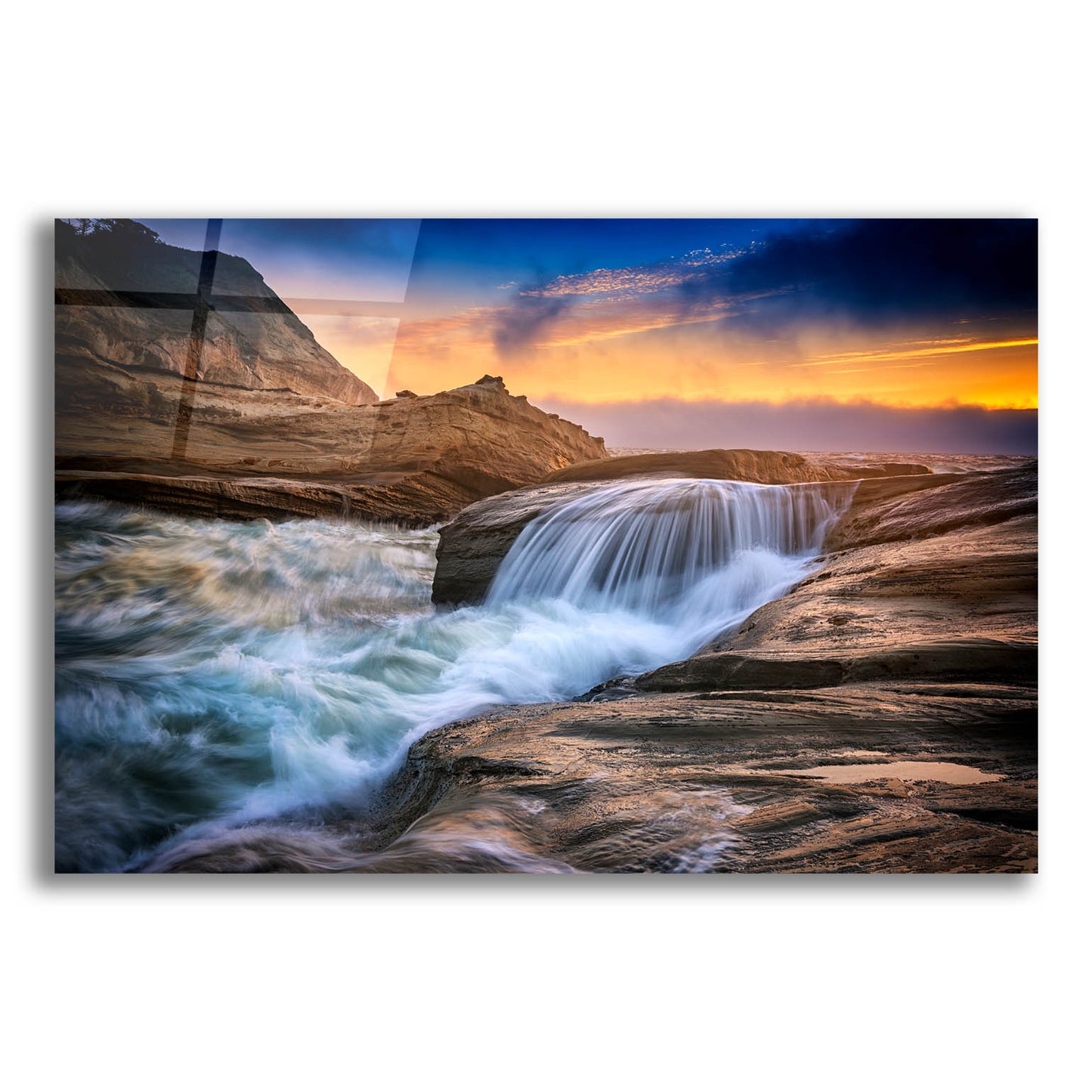 Epic Art 'Cape Kiwanda Tides' by Rick Berk, Acrylic Glass Wall Art