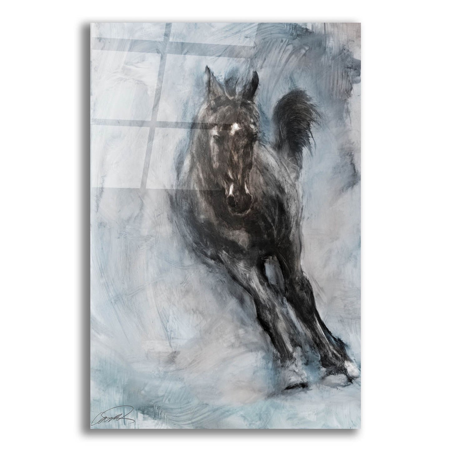 Epic Art 'Horse Frolicking' by Robert Campbell, Acrylic Glass Wall Art