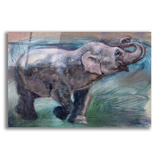 Epic Art 'Elephant Jubilee' by Robert Campbell, Acrylic Glass Wall Art