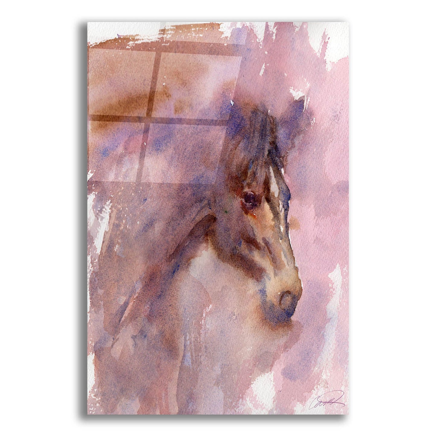 Epic Art 'Expressive Equine' by Robert Campbell, Acrylic Glass Wall Art