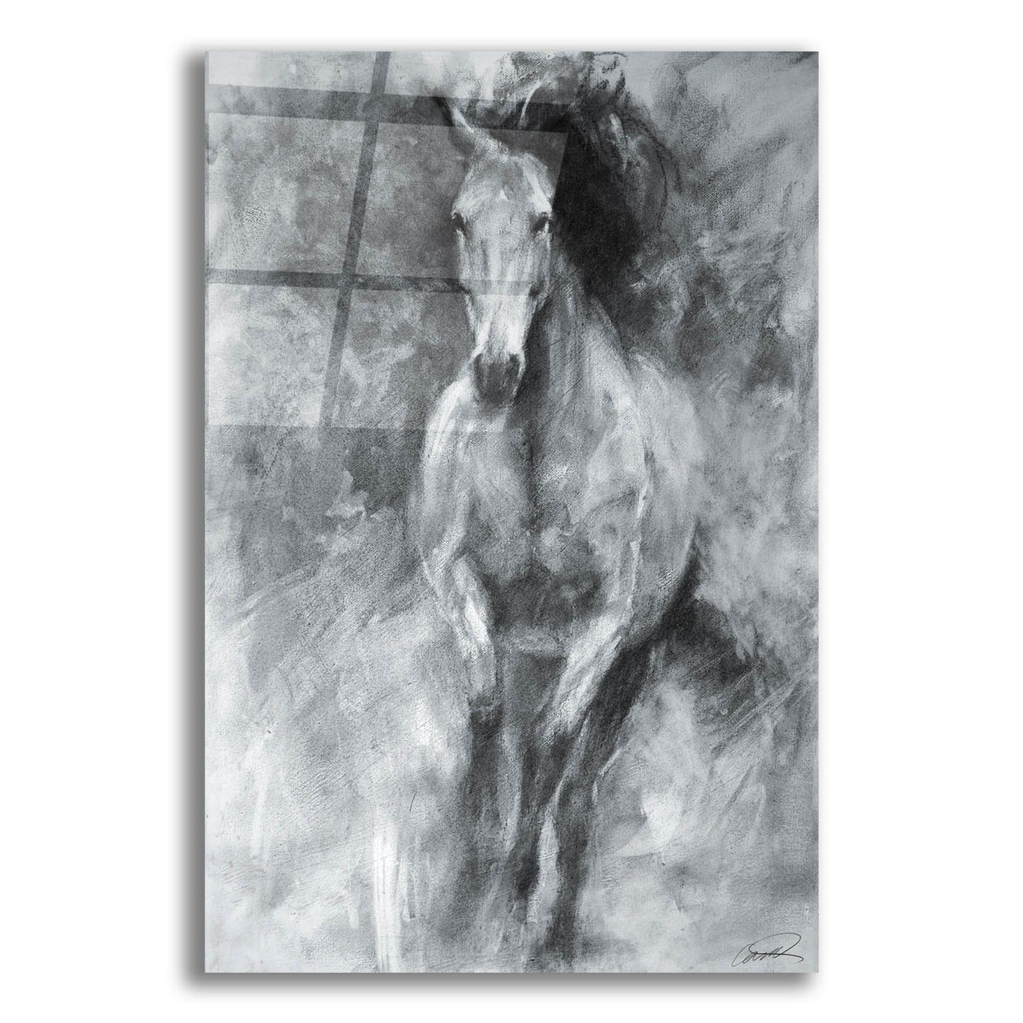 Epic Art 'Incoming Equine' by Robert Campbell, Acrylic Glass Wall Art