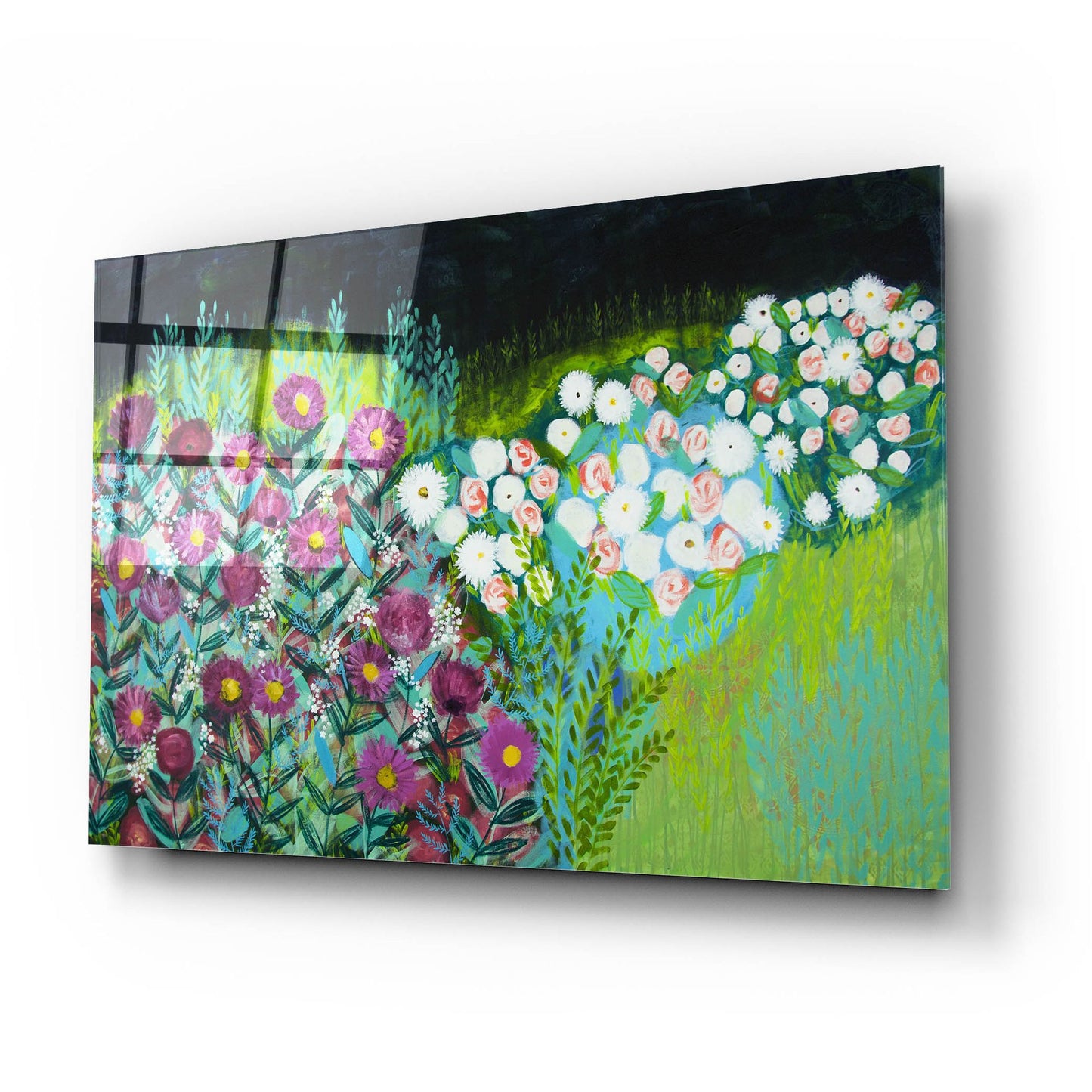 Epic Art 'Midnight Landscape Dream' by Shelley Hampe, Acrylic Glass Wall Art,24x16