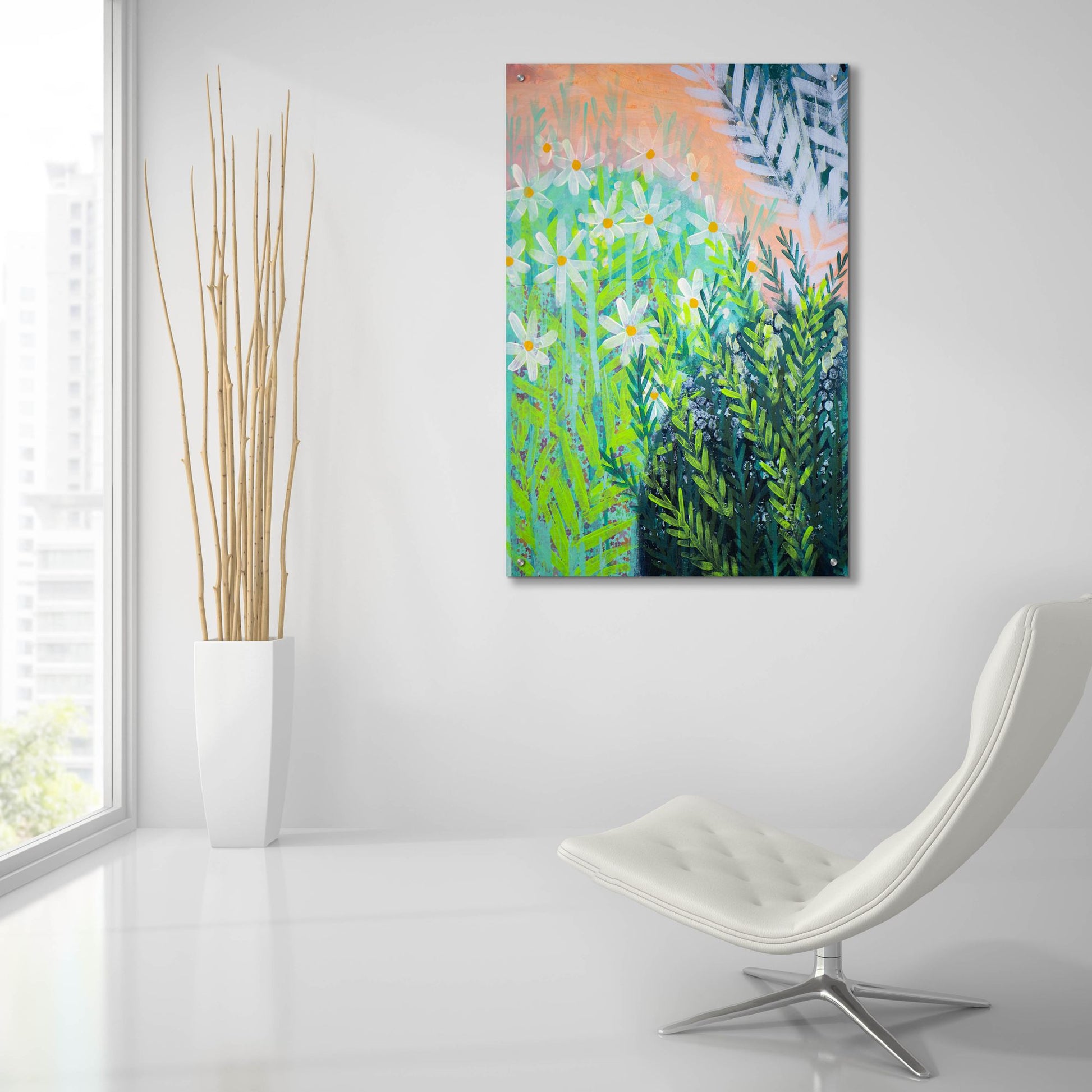 Epic Art 'Desert Garden' by Shelley Hampe, Acrylic Glass Wall Art,24x36