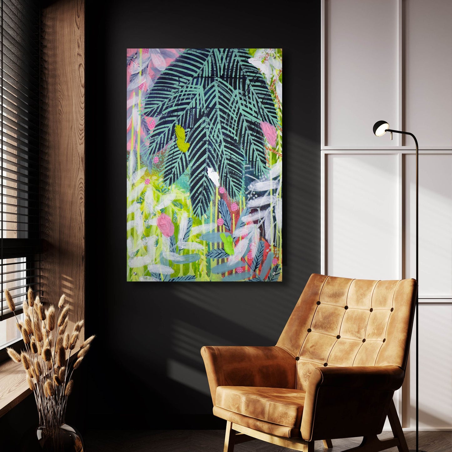 Epic Art 'Tropical Delight' by Shelley Hampe, Acrylic Glass Wall Art,24x36