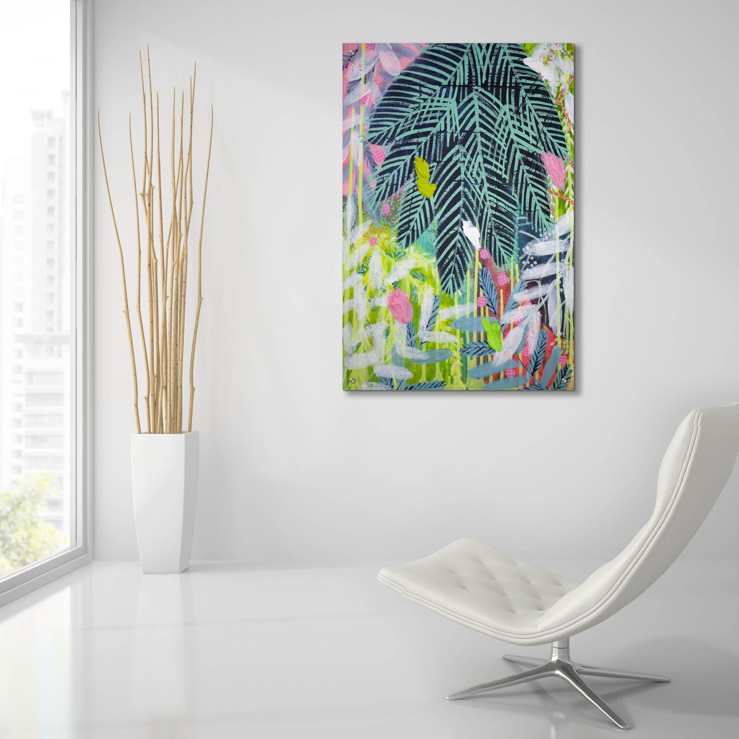 Epic Art 'Tropical Delight' by Shelley Hampe, Acrylic Glass Wall Art,24x36