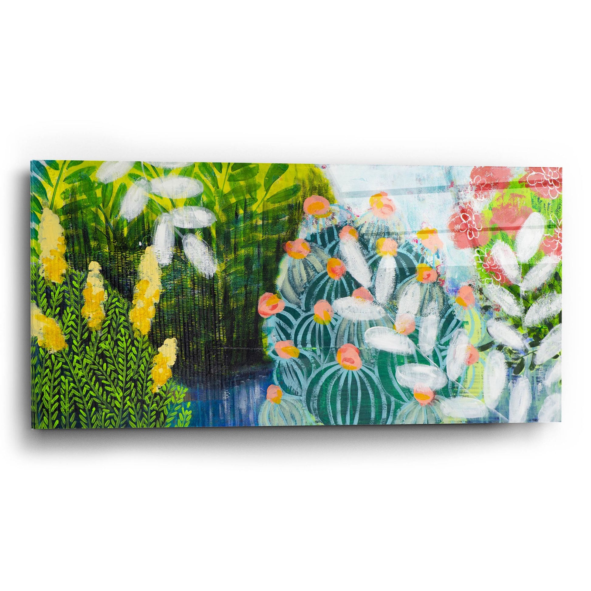 Epic Art 'Botanical Visions' by Shelley Hampe, Acrylic Glass Wall Art,24x12