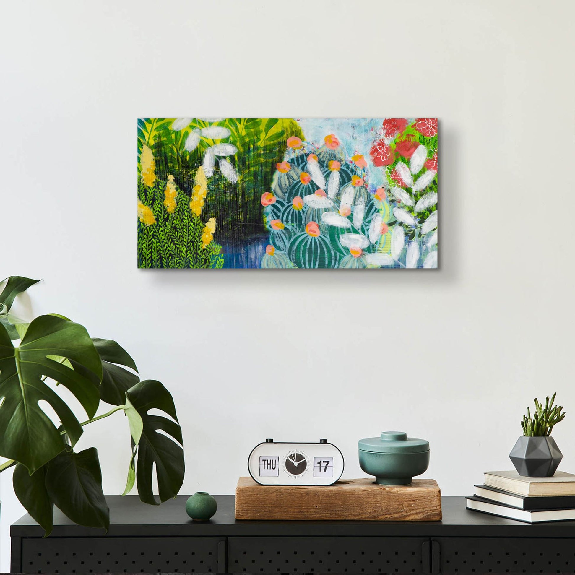 Epic Art 'Botanical Visions' by Shelley Hampe, Acrylic Glass Wall Art,24x12