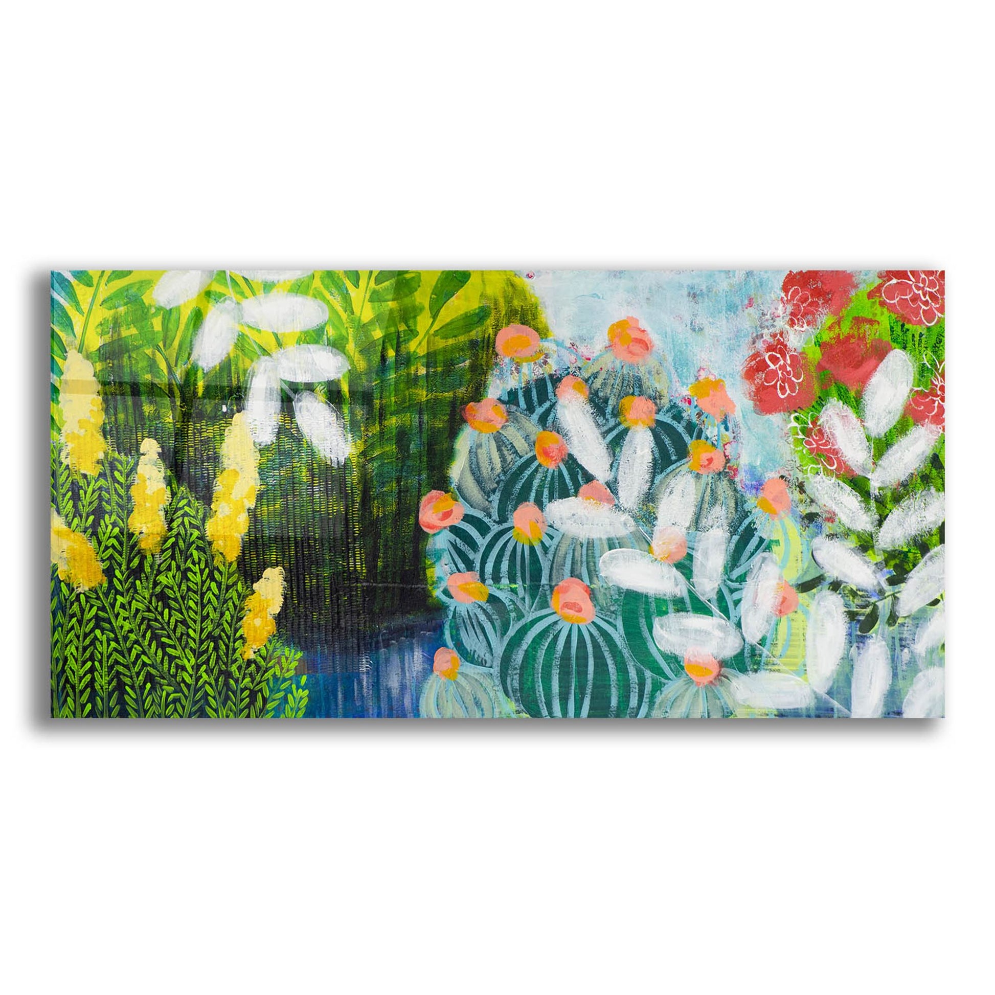 Epic Art 'Botanical Visions' by Shelley Hampe, Acrylic Glass Wall Art,24x12