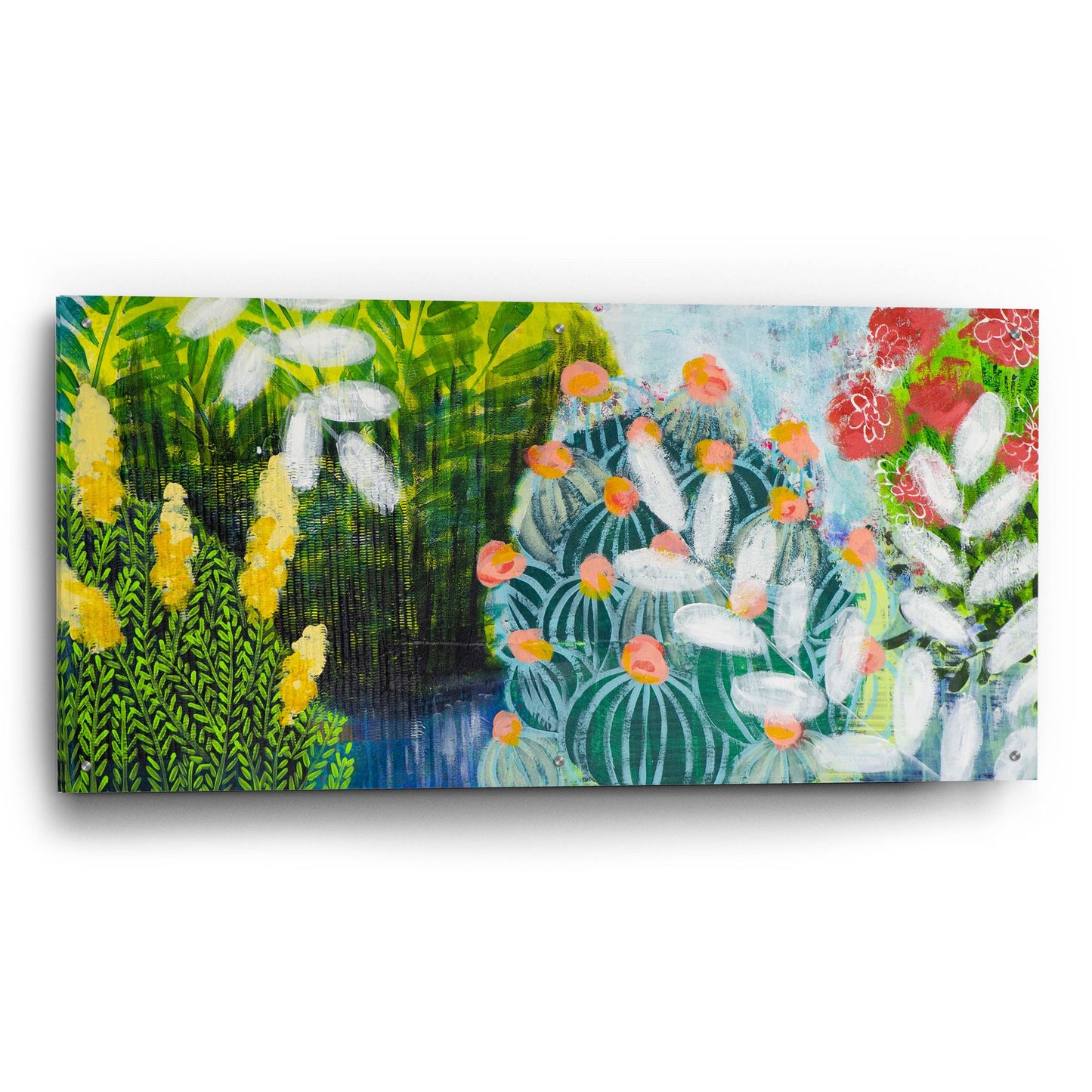 Epic Art 'Botanical Visions' by Shelley Hampe, Acrylic Glass Wall Art,48x24