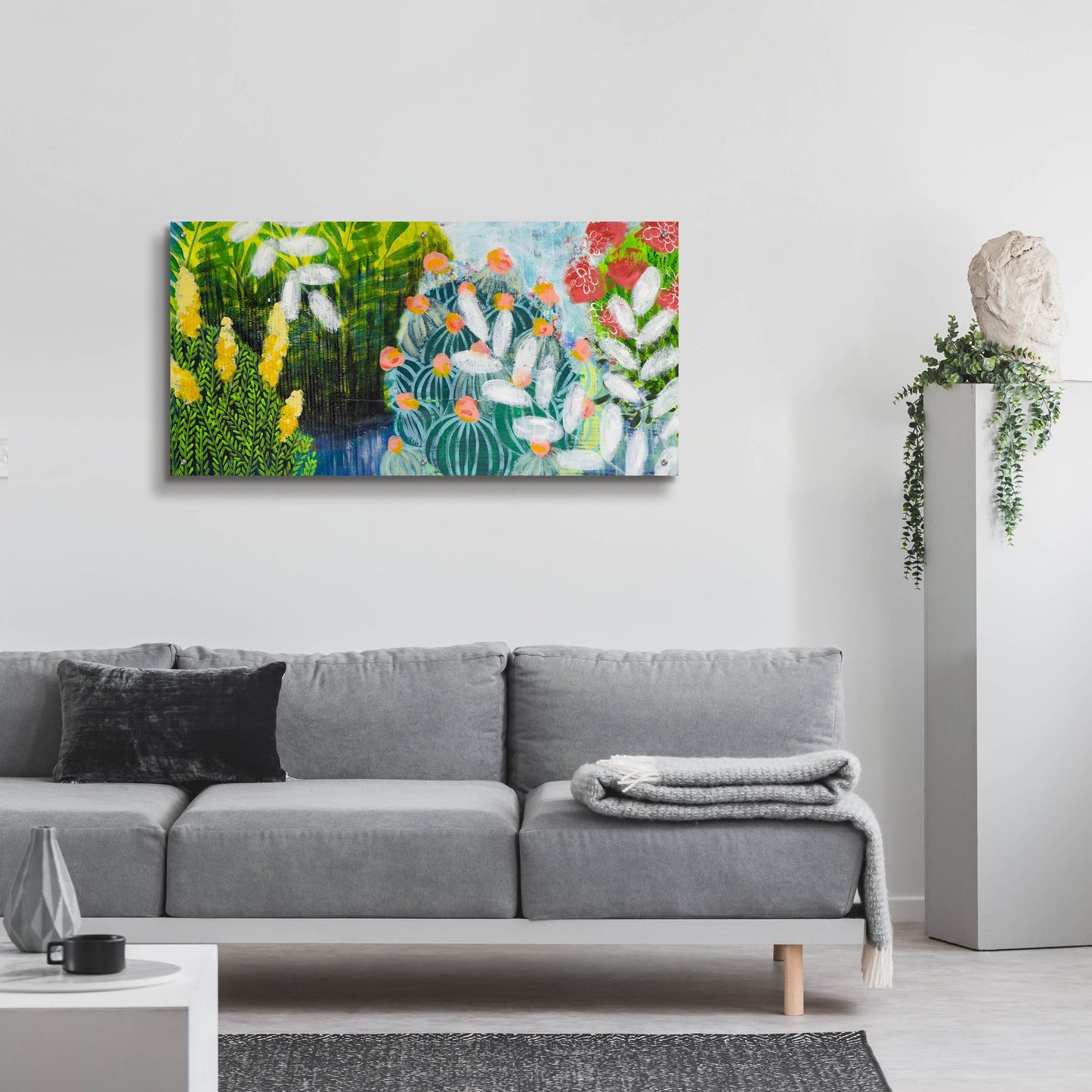 Epic Art 'Botanical Visions' by Shelley Hampe, Acrylic Glass Wall Art,48x24