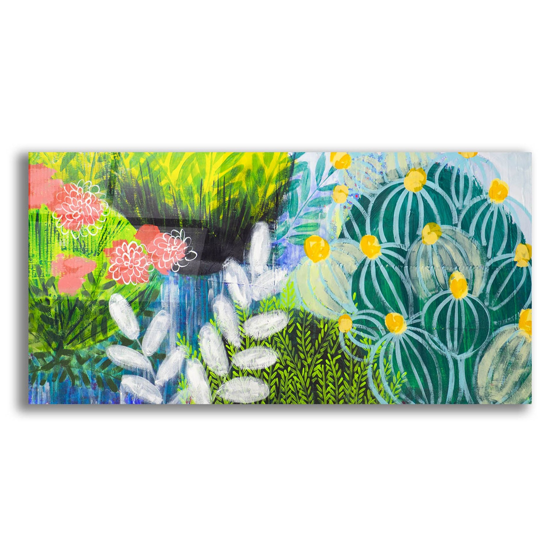 Epic Art 'Flower Covered Visions' by Shelley Hampe, Acrylic Glass Wall Art