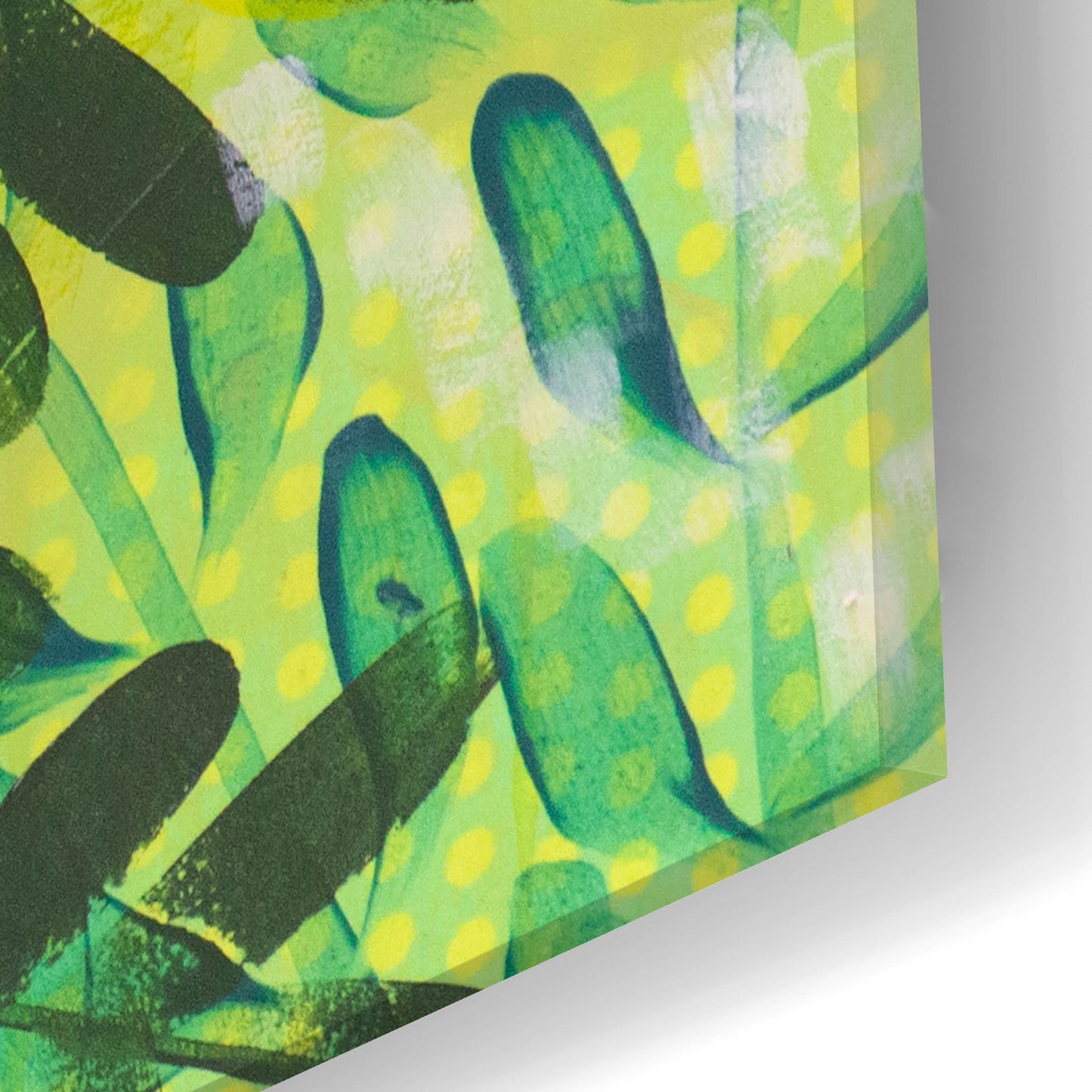 Epic Art 'Tropical Spring' by Shelley Hampe, Acrylic Glass Wall Art,24x12