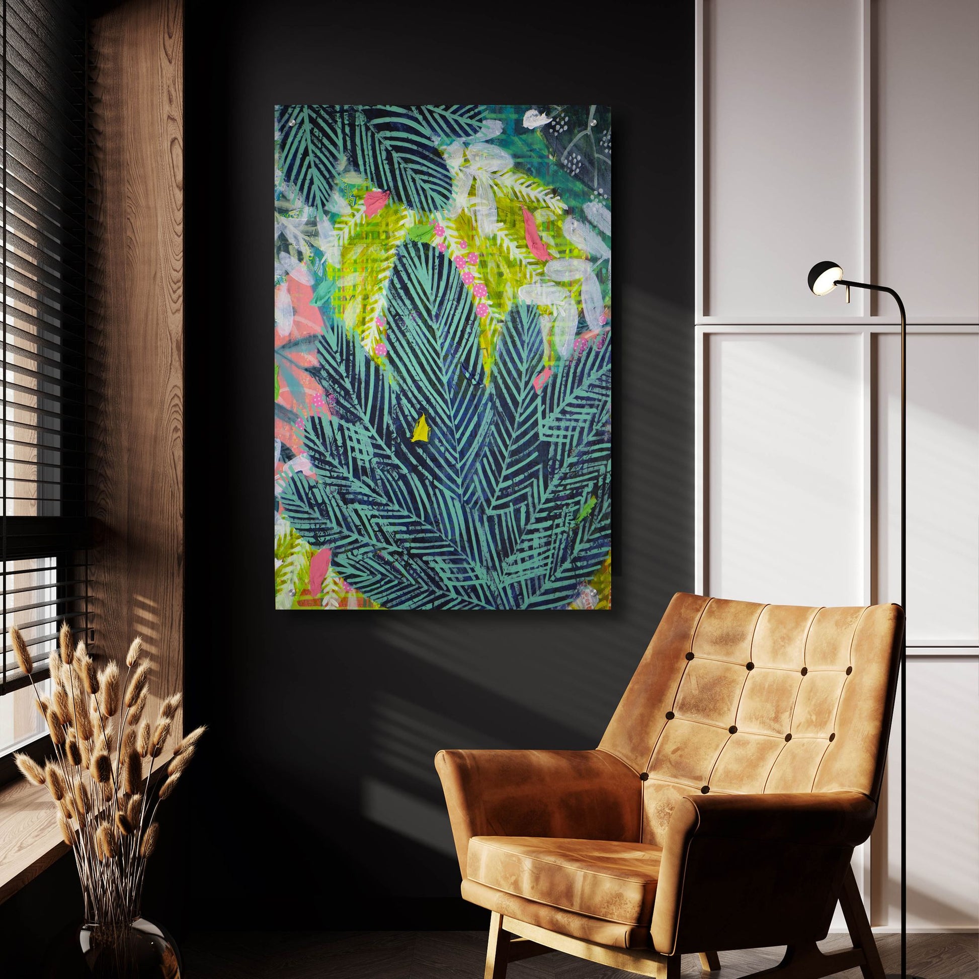 Epic Art 'Tropical Joy' by Shelley Hampe, Acrylic Glass Wall Art,24x36