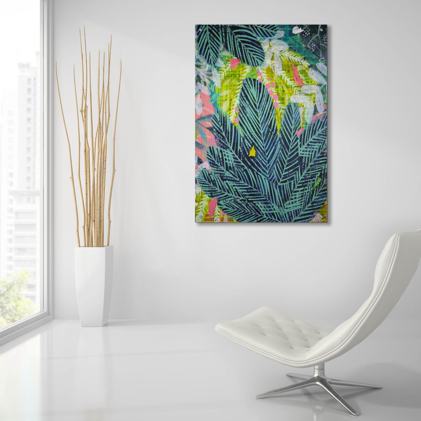 Epic Art 'Tropical Joy' by Shelley Hampe, Acrylic Glass Wall Art,24x36