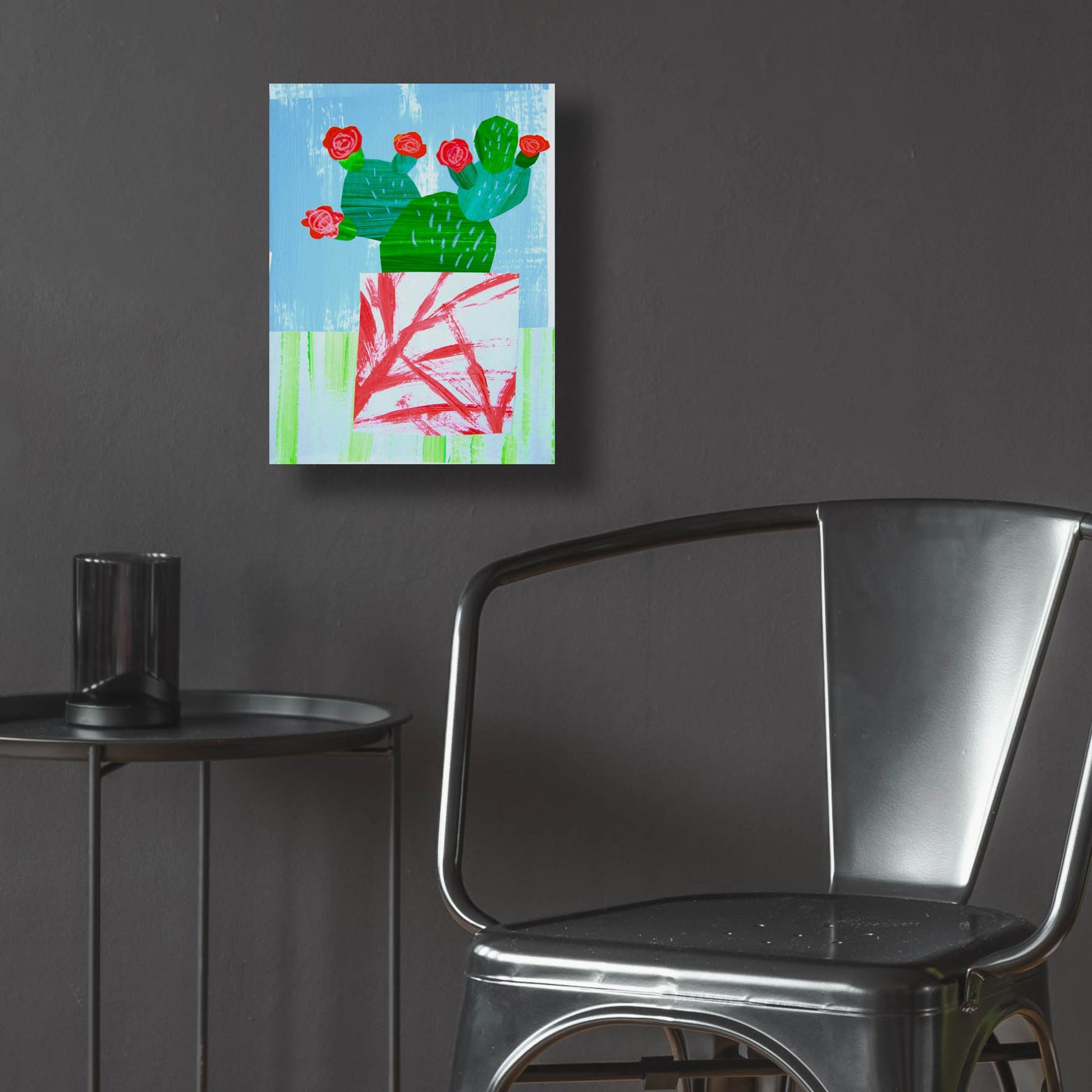 Epic Art 'Tropical Cactus Still Life I' by Shelley Hampe, Acrylic Glass Wall Art,12x16