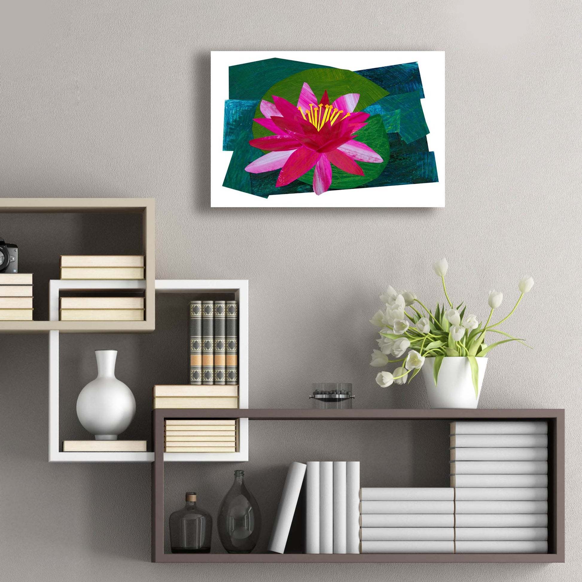 Epic Art 'Flowering Lily I' by Shelley Hampe, Acrylic Glass Wall Art,24x16