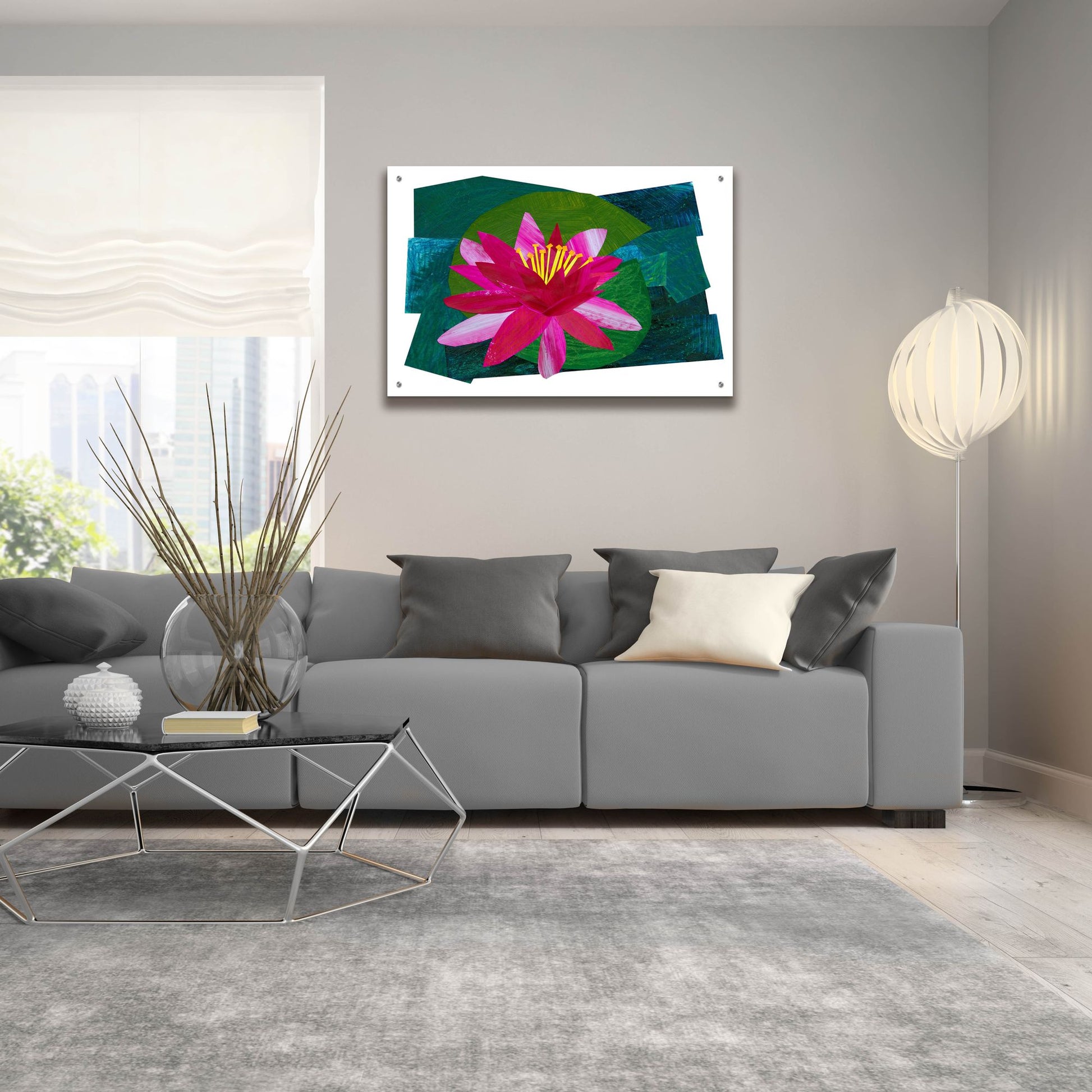 Epic Art 'Flowering Lily I' by Shelley Hampe, Acrylic Glass Wall Art,36x24