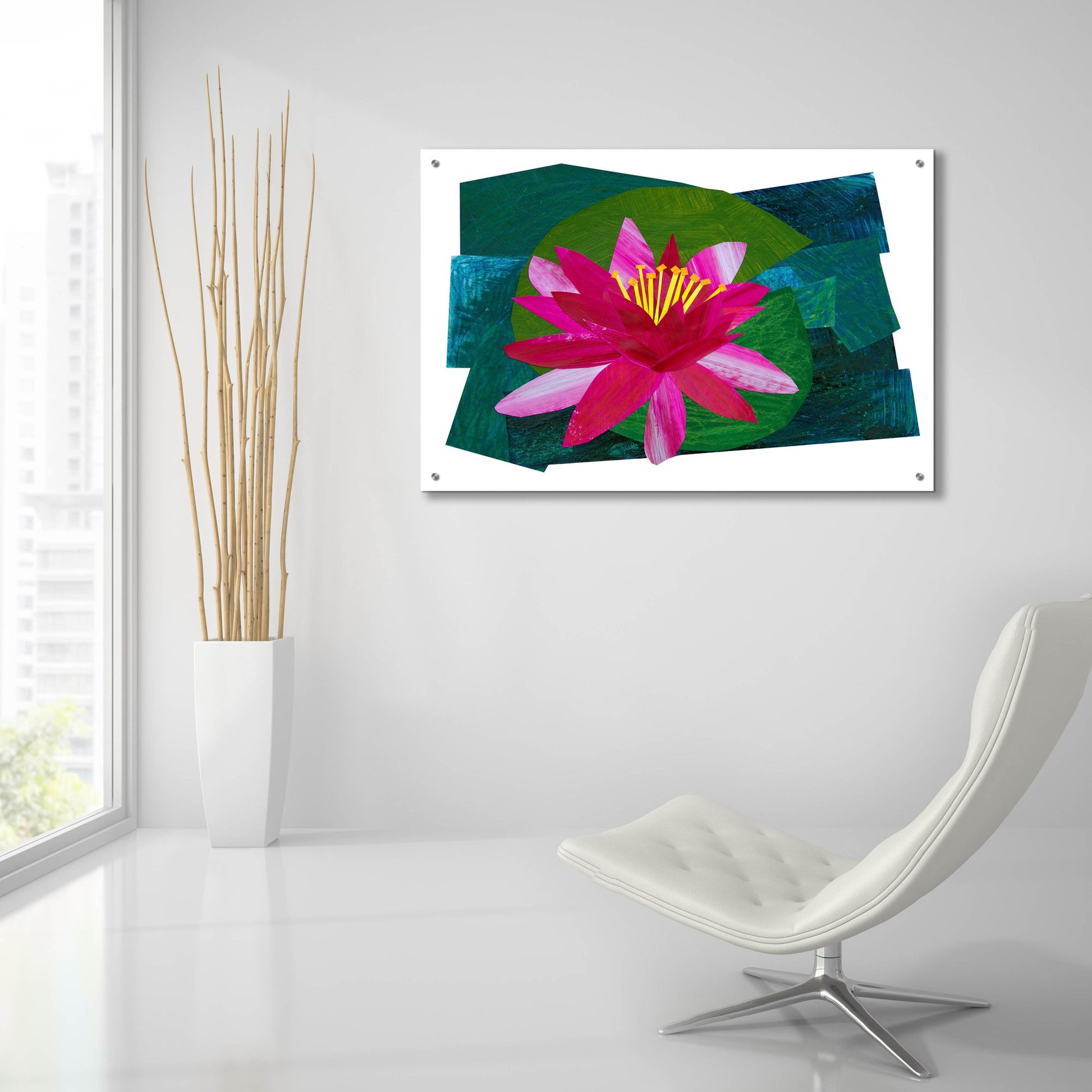 Epic Art 'Flowering Lily I' by Shelley Hampe, Acrylic Glass Wall Art,36x24