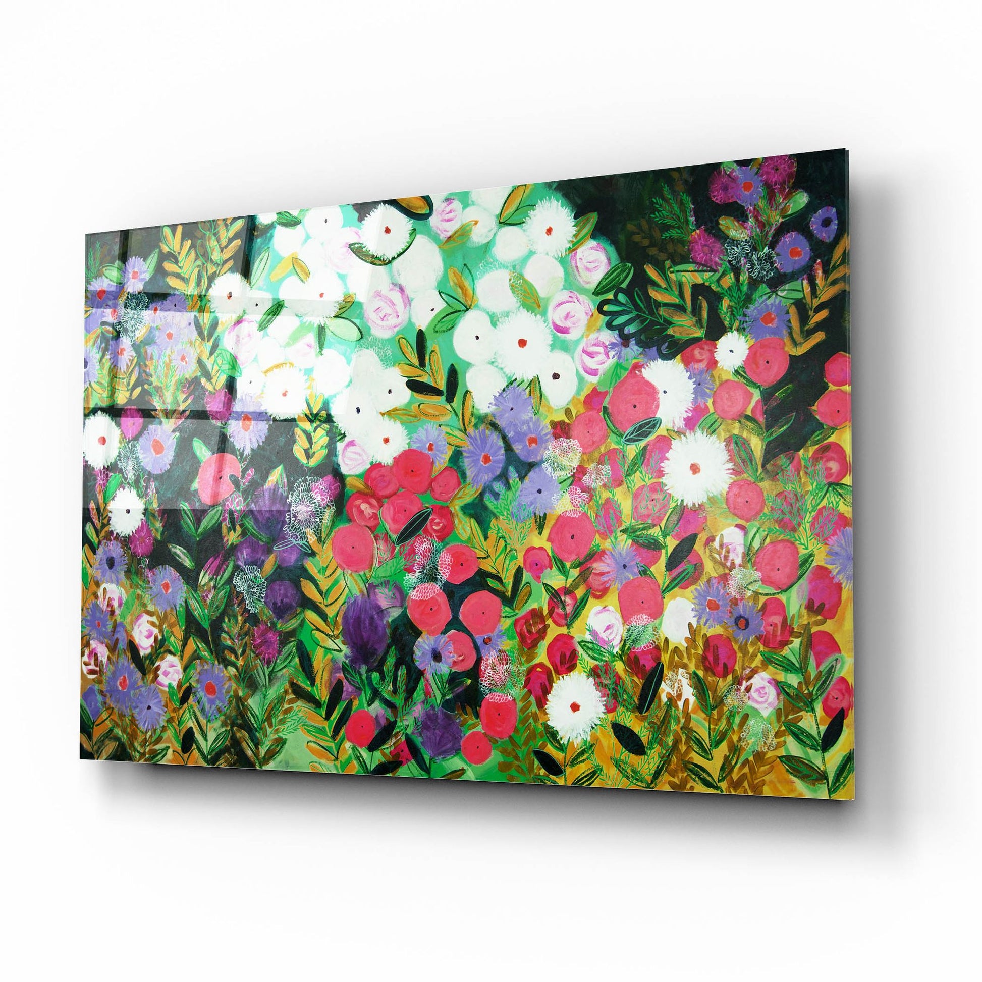 Epic Art 'Midnight Garden Hue' by Shelley Hampe, Acrylic Glass Wall Art,16x12