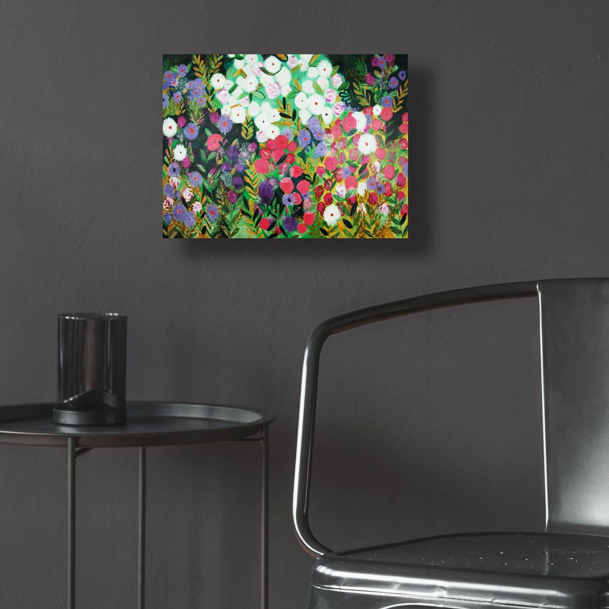 Epic Art 'Midnight Garden Hue' by Shelley Hampe, Acrylic Glass Wall Art,16x12