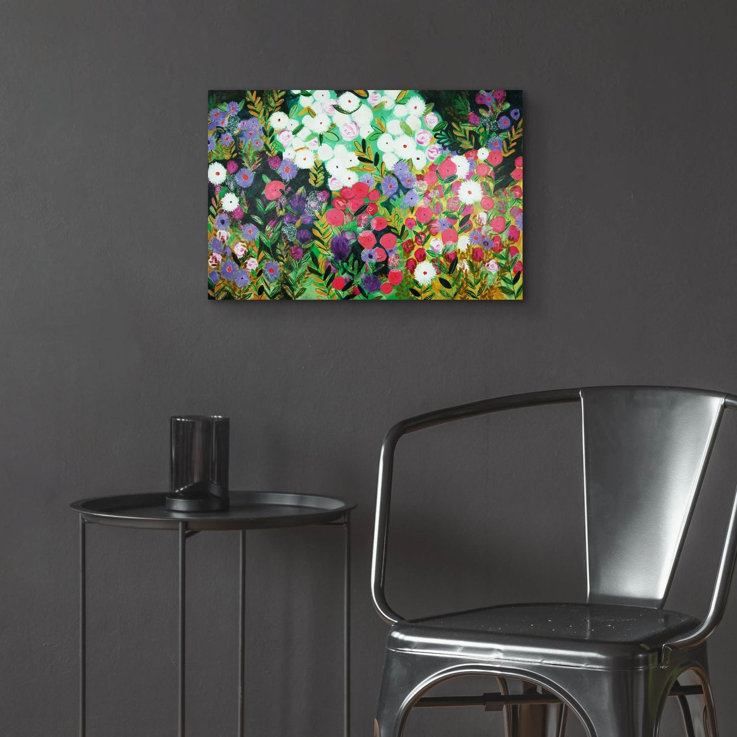 Epic Art 'Midnight Garden Hue' by Shelley Hampe, Acrylic Glass Wall Art,24x16