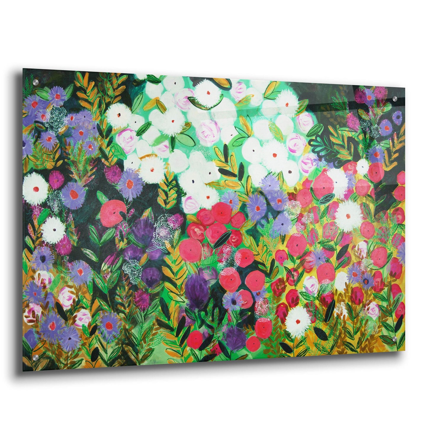 Epic Art 'Midnight Garden Hue' by Shelley Hampe, Acrylic Glass Wall Art,36x24