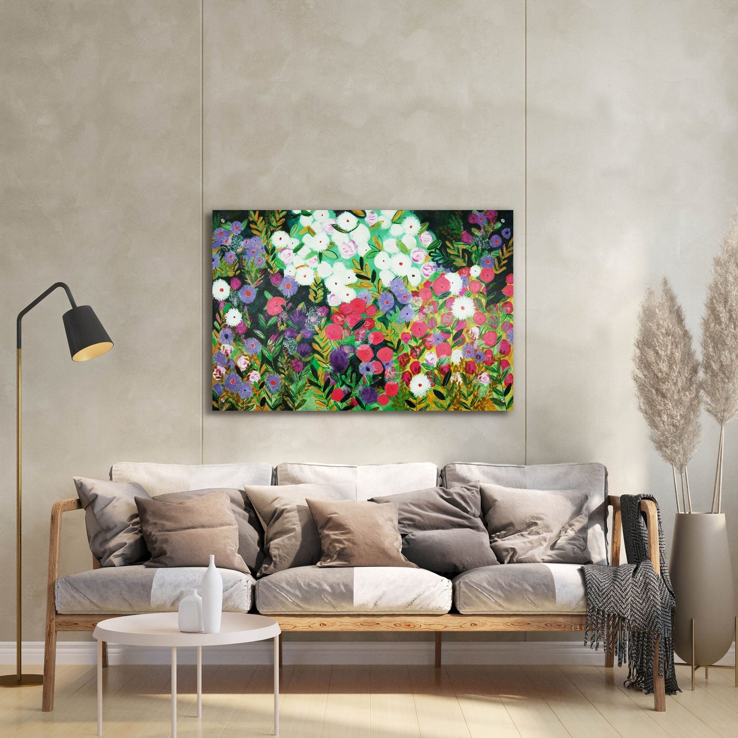 Epic Art 'Midnight Garden Hue' by Shelley Hampe, Acrylic Glass Wall Art,36x24