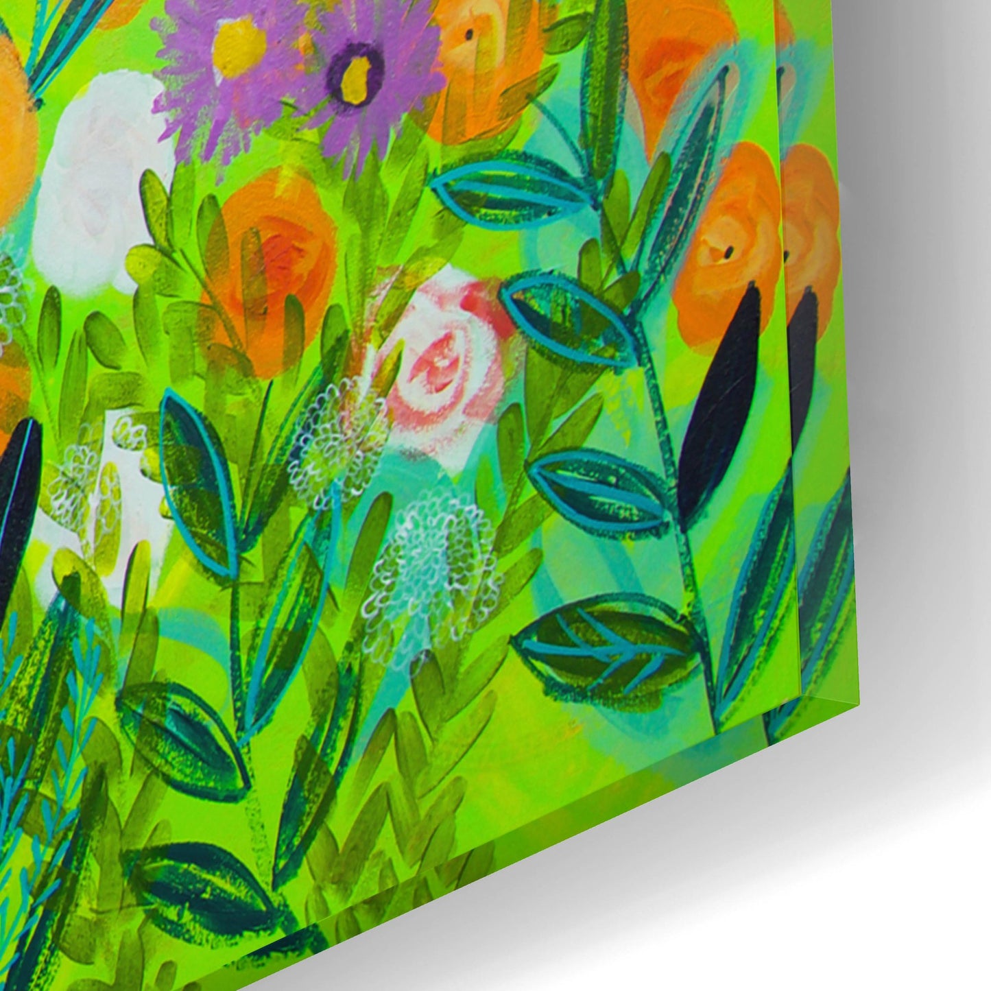 Epic Art 'Midnight Garden' by Shelley Hampe, Acrylic Glass Wall Art,16x12