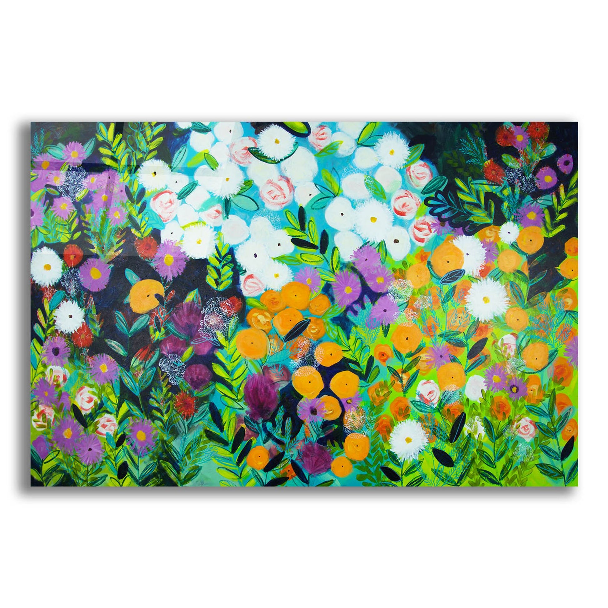 Epic Art 'Midnight Garden' by Shelley Hampe, Acrylic Glass Wall Art,16x12