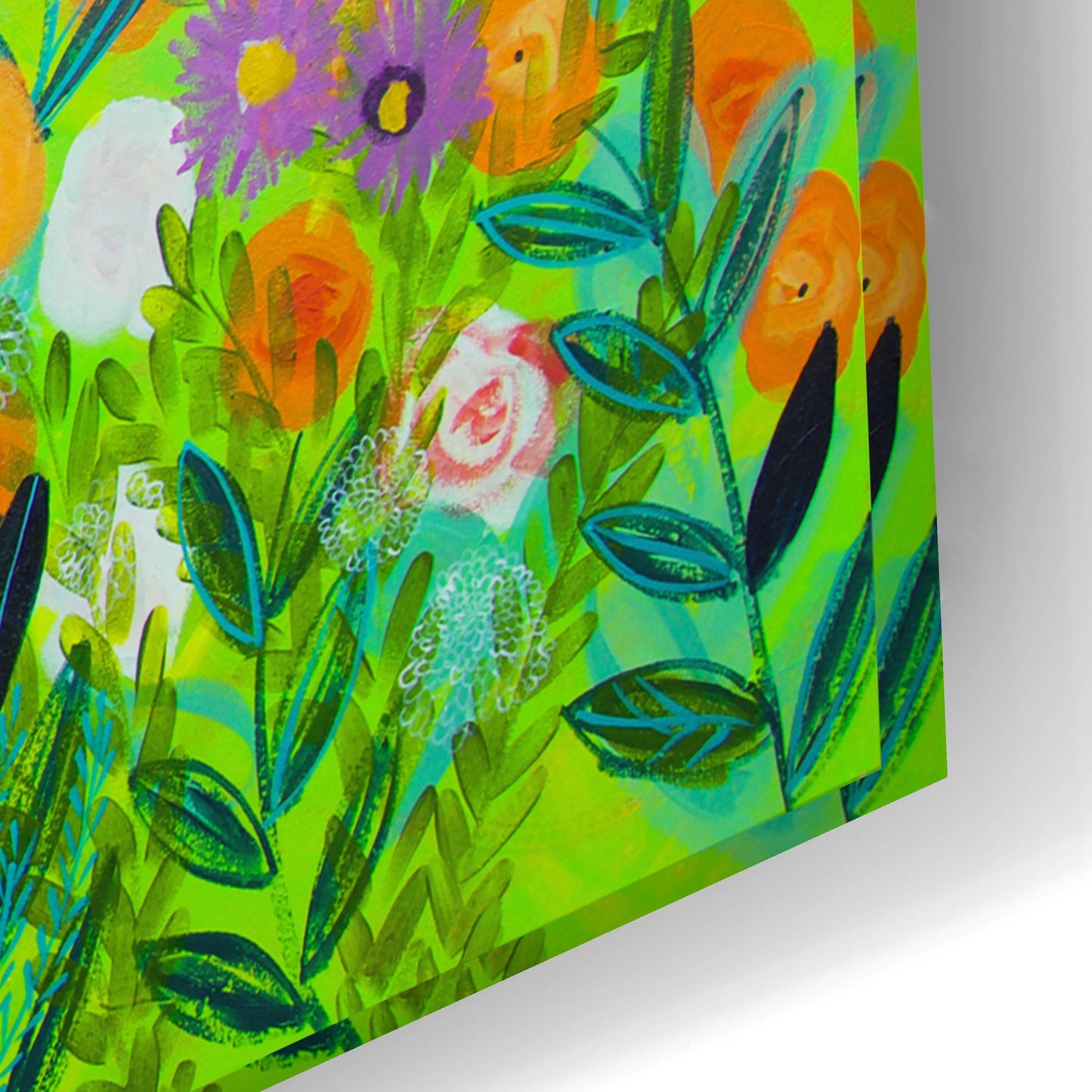 Epic Art 'Midnight Garden' by Shelley Hampe, Acrylic Glass Wall Art,24x16