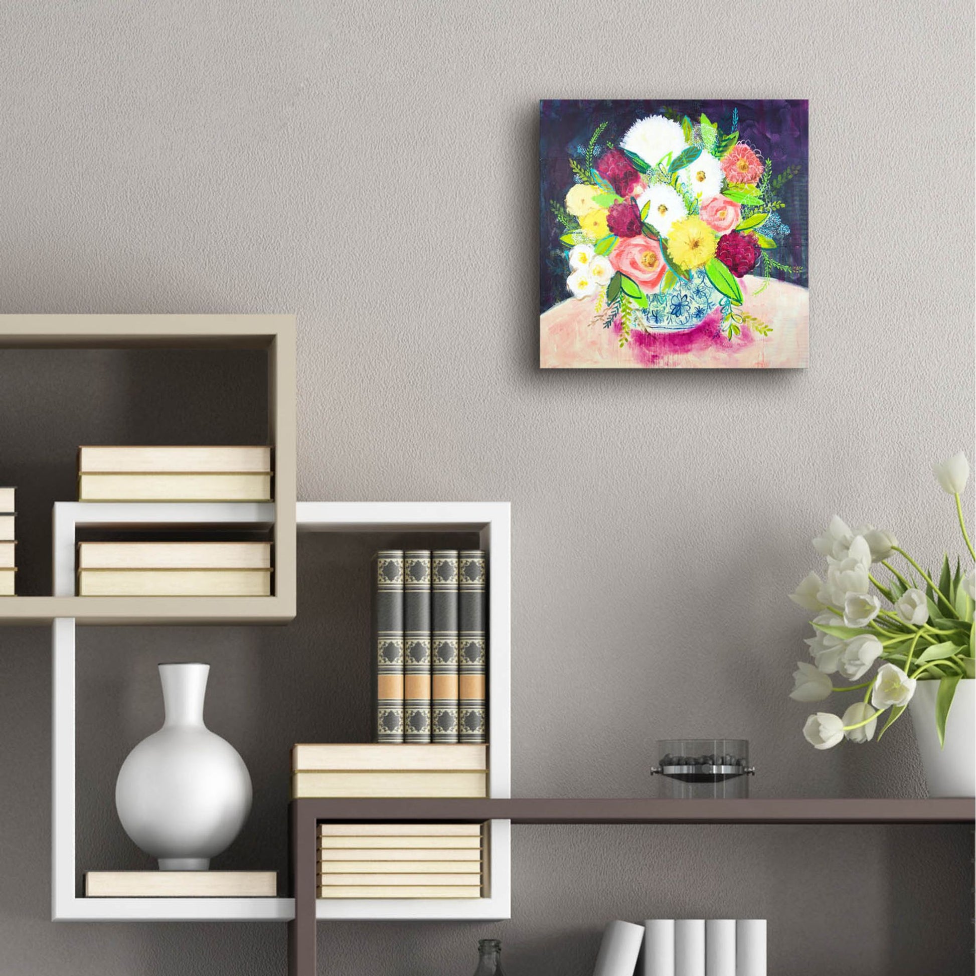 Epic Art 'Poetic Arrangement II' by Shelley Hampe, Acrylic Glass Wall Art,12x12