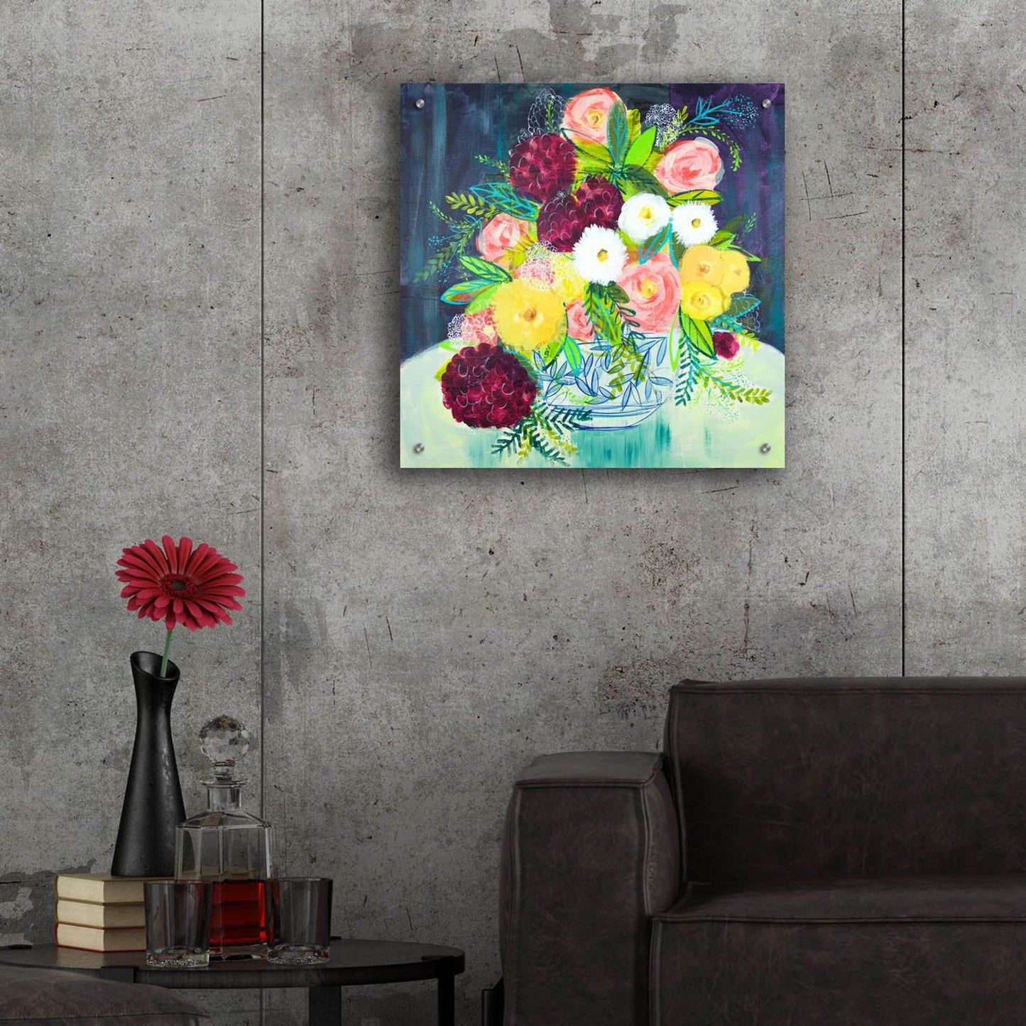 Epic Art 'Poetic Arrangement I' by Shelley Hampe, Acrylic Glass Wall Art,24x24