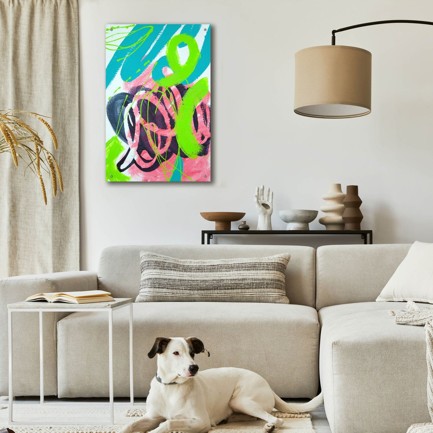 Epic Art 'Bright Energy I' by Shelley Hampe, Acrylic Glass Wall Art,24x36