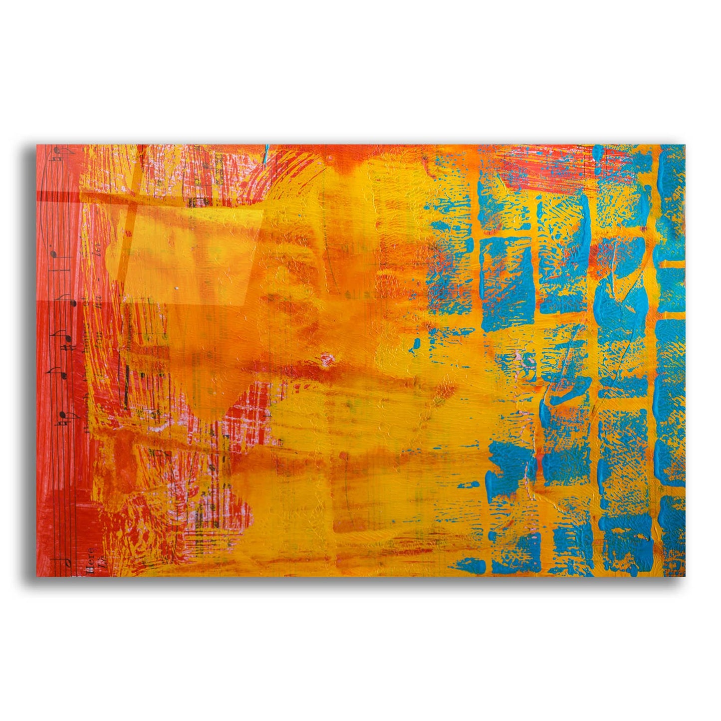 Epic Art 'Paper Orange' by St. Hilaire Elizabeth, Acrylic Glass Wall Art