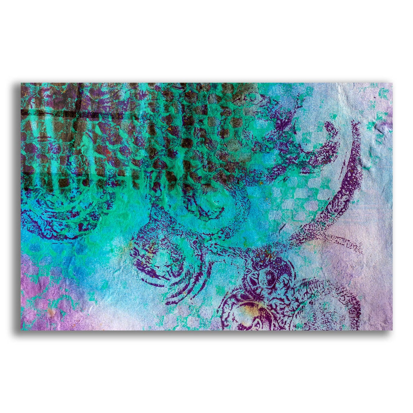 Epic Art 'Paper Blue' by St. Hilaire Elizabeth, Acrylic Glass Wall Art