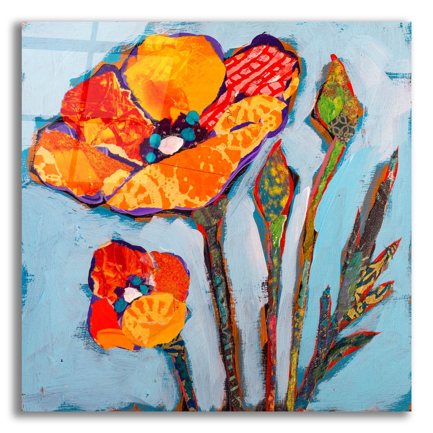 Epic Art 'Poppy 5' by St. Hilaire Elizabeth, Acrylic Glass Wall Art