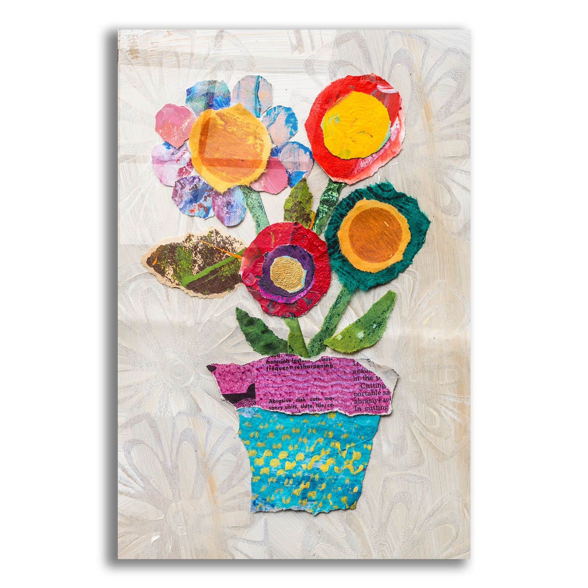 Epic Art 'Flower Pot 1' by St. Hilaire Elizabeth, Acrylic Glass Wall Art,12x16
