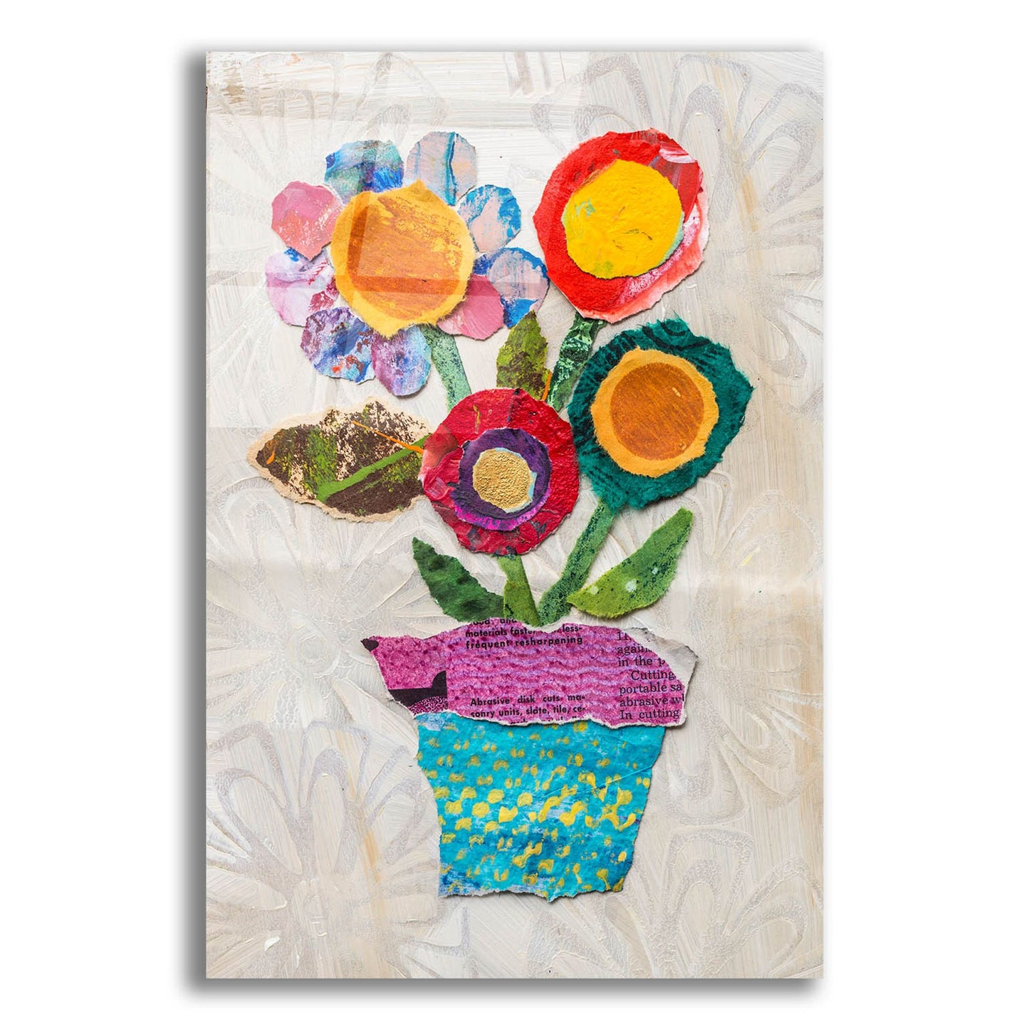 Epic Art 'Flower Pot 1' by St. Hilaire Elizabeth, Acrylic Glass Wall Art,24x36