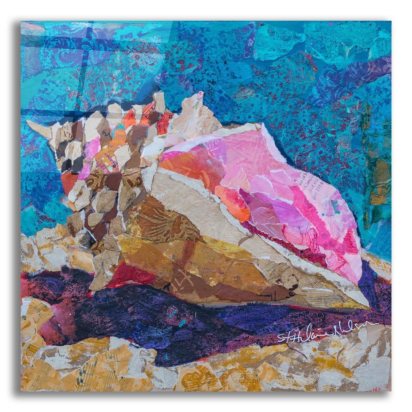 Epic Art 'Conch' by St. Hilaire Elizabeth, Acrylic Glass Wall Art