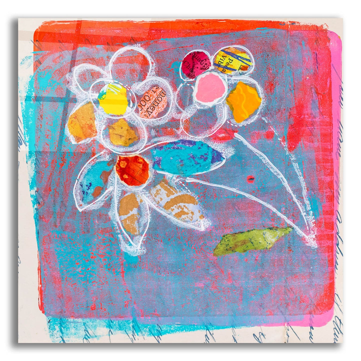 Epic Art 'Pastel Blooms' by St. Hilaire Elizabeth, Acrylic Glass Wall Art