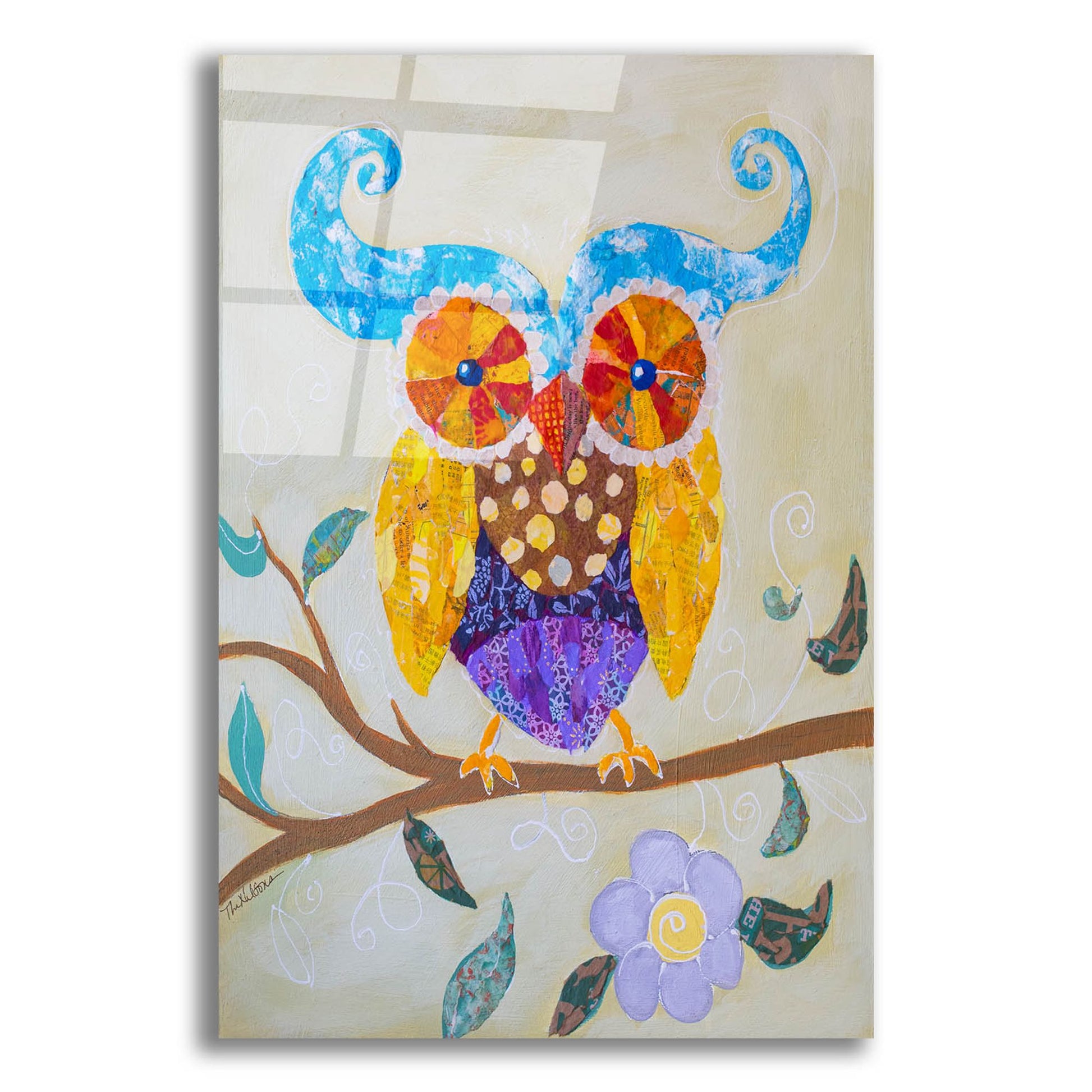 Epic Art 'Owl Always Love You' by St. Hilaire Elizabeth, Acrylic Glass Wall Art,12x16