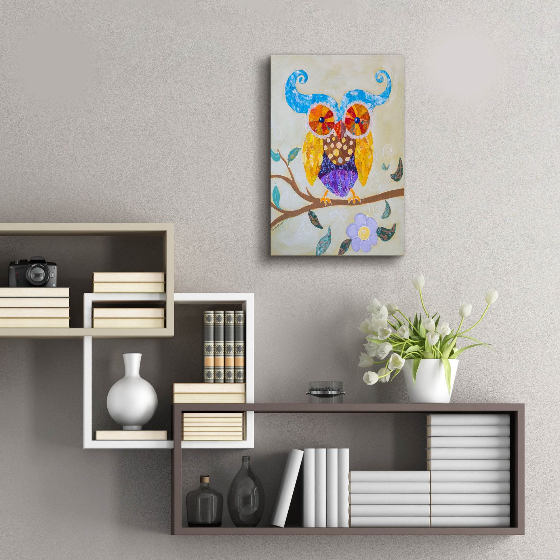 Epic Art 'Owl Always Love You' by St. Hilaire Elizabeth, Acrylic Glass Wall Art,16x24