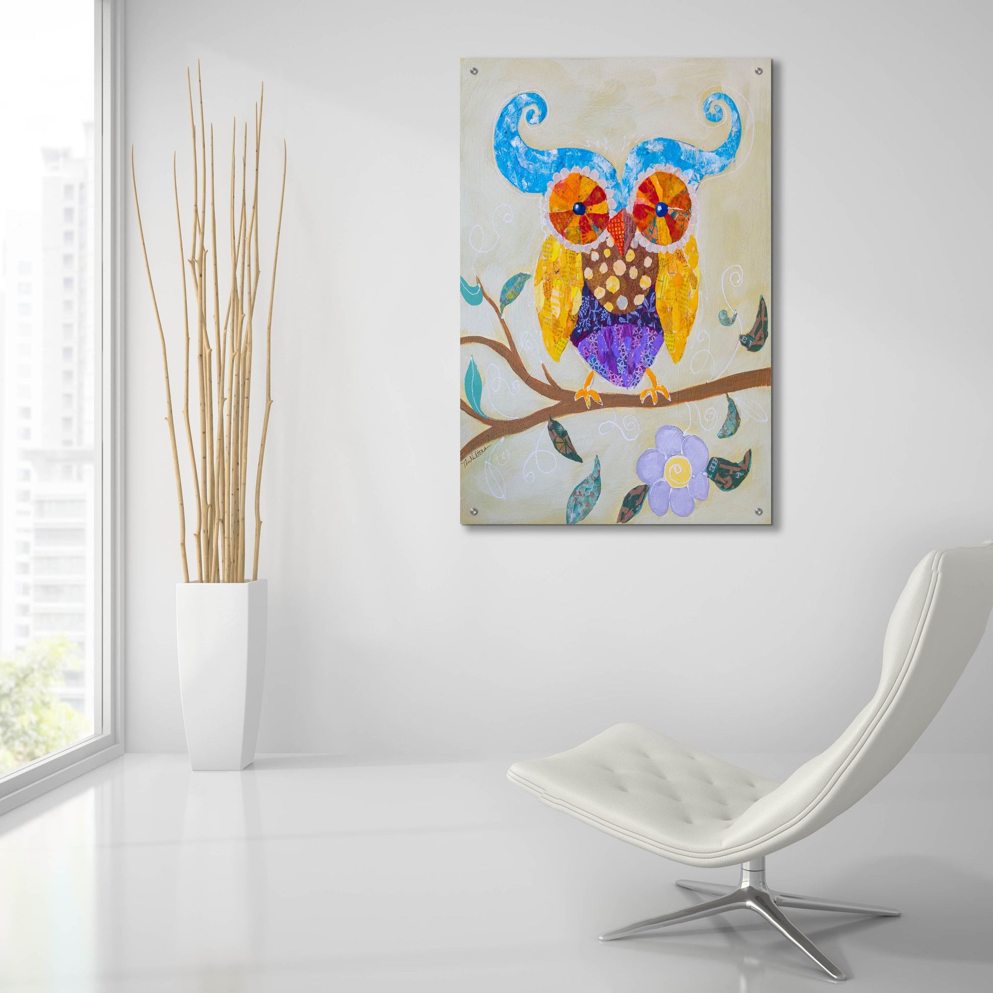 Epic Art 'Owl Always Love You' by St. Hilaire Elizabeth, Acrylic Glass Wall Art,24x36