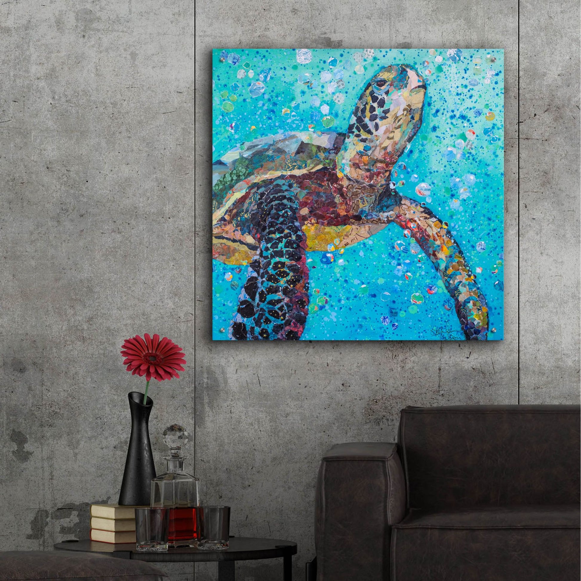 Epic Art 'Water Baby' by St. Hilaire Elizabeth, Acrylic Glass Wall Art,36x36