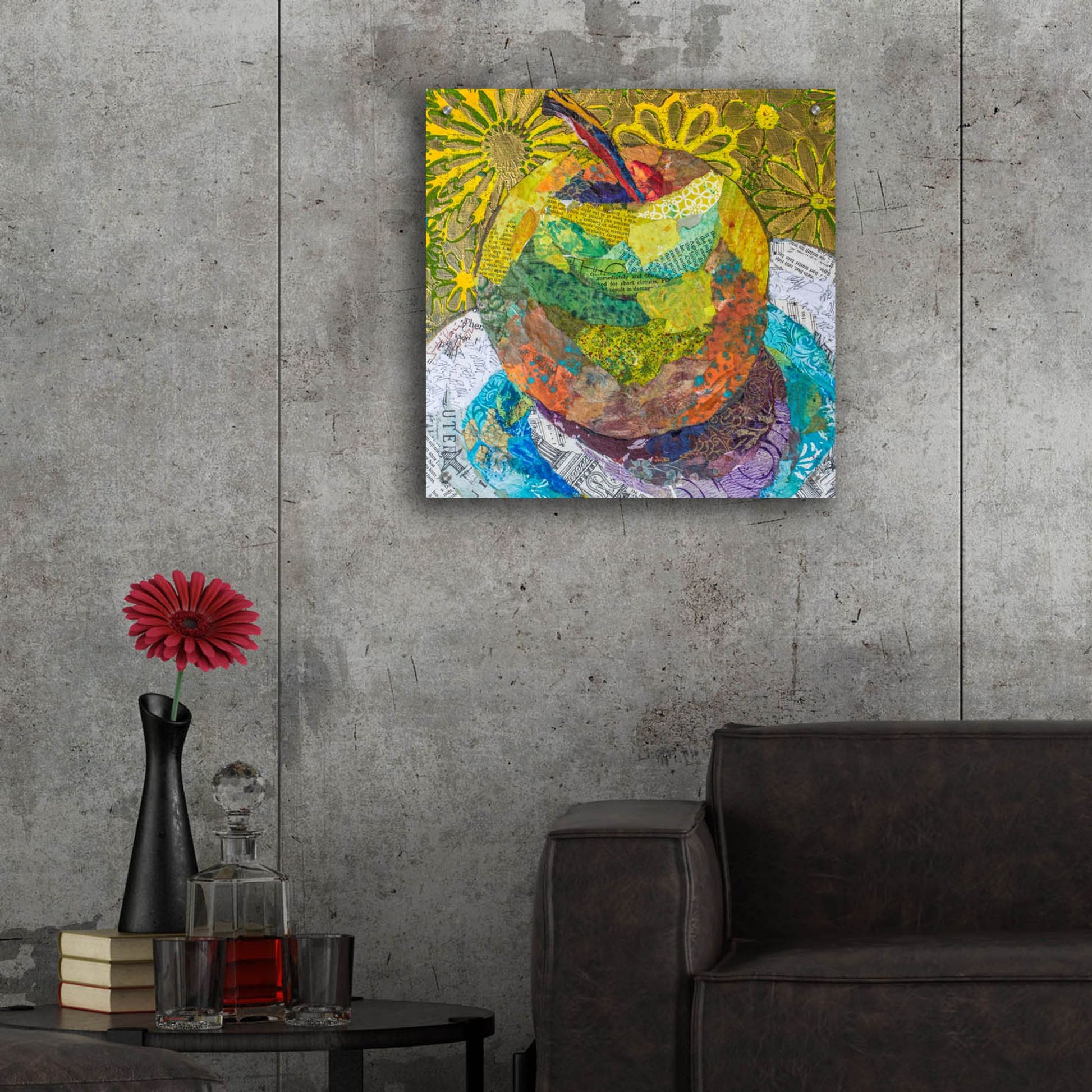 Epic Art 'Granny SMith' by St. Hilaire Elizabeth, Acrylic Glass Wall Art,24x24