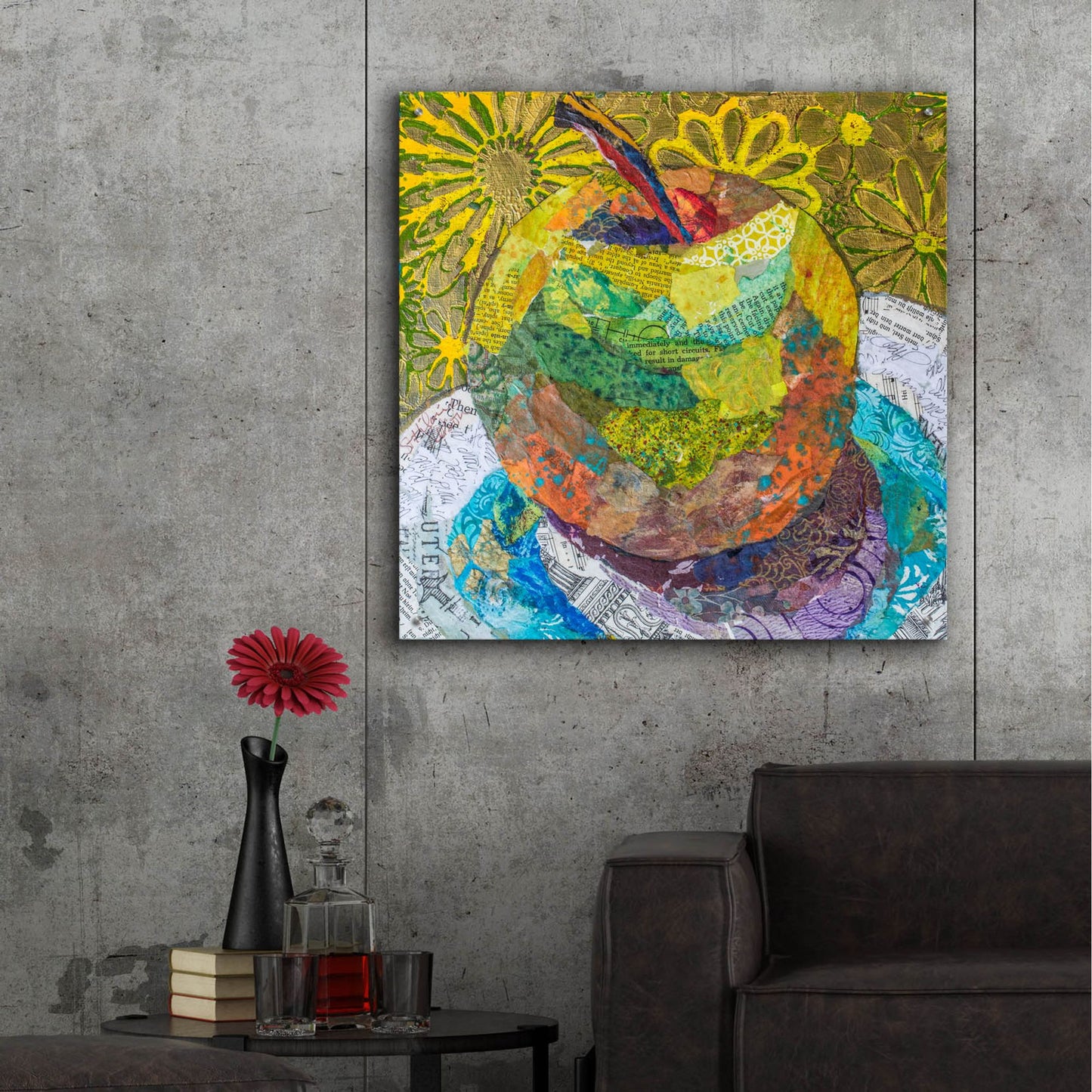 Epic Art 'Granny SMith' by St. Hilaire Elizabeth, Acrylic Glass Wall Art,36x36