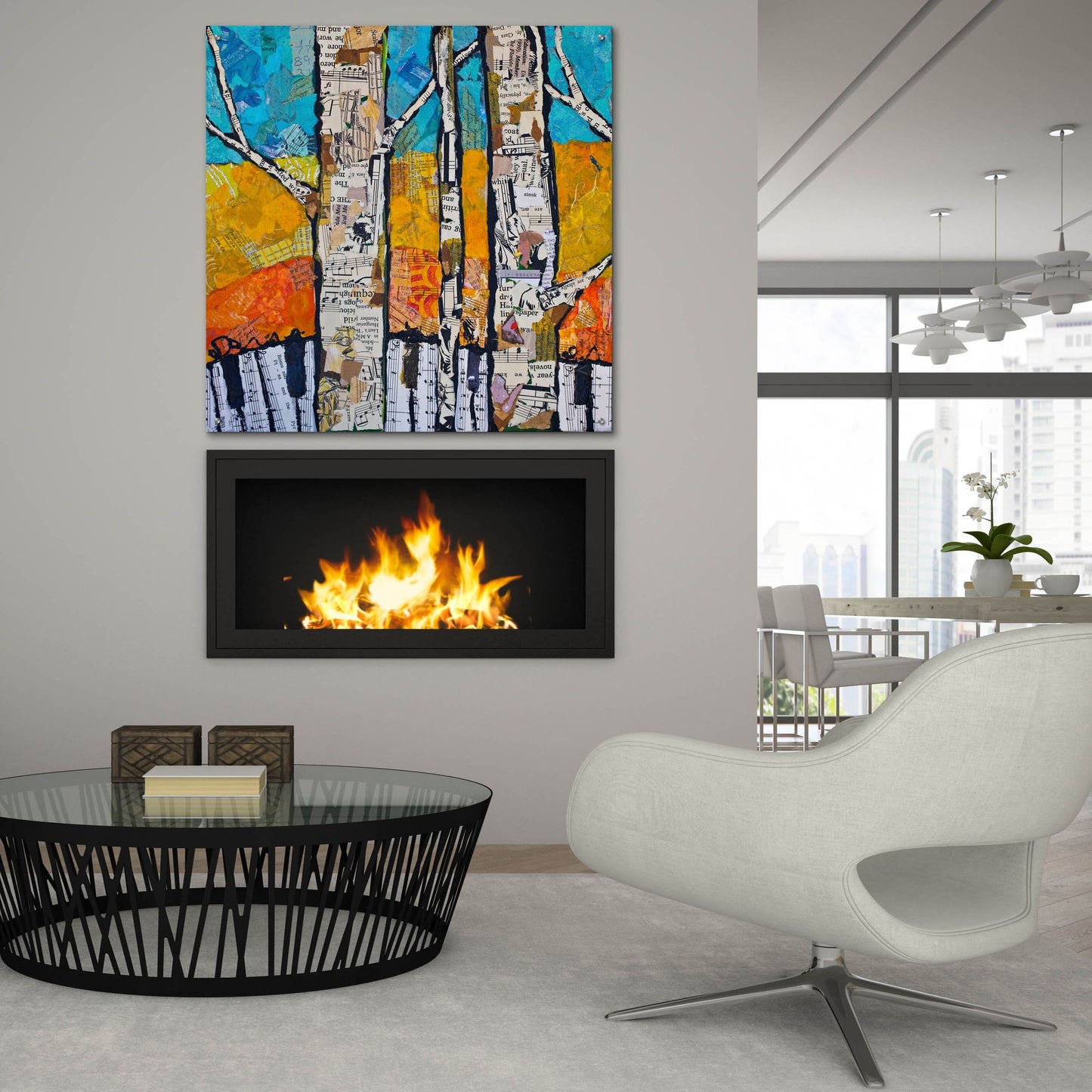 Epic Art 'Wild White 2' by St. Hilaire Elizabeth, Acrylic Glass Wall Art,36x36