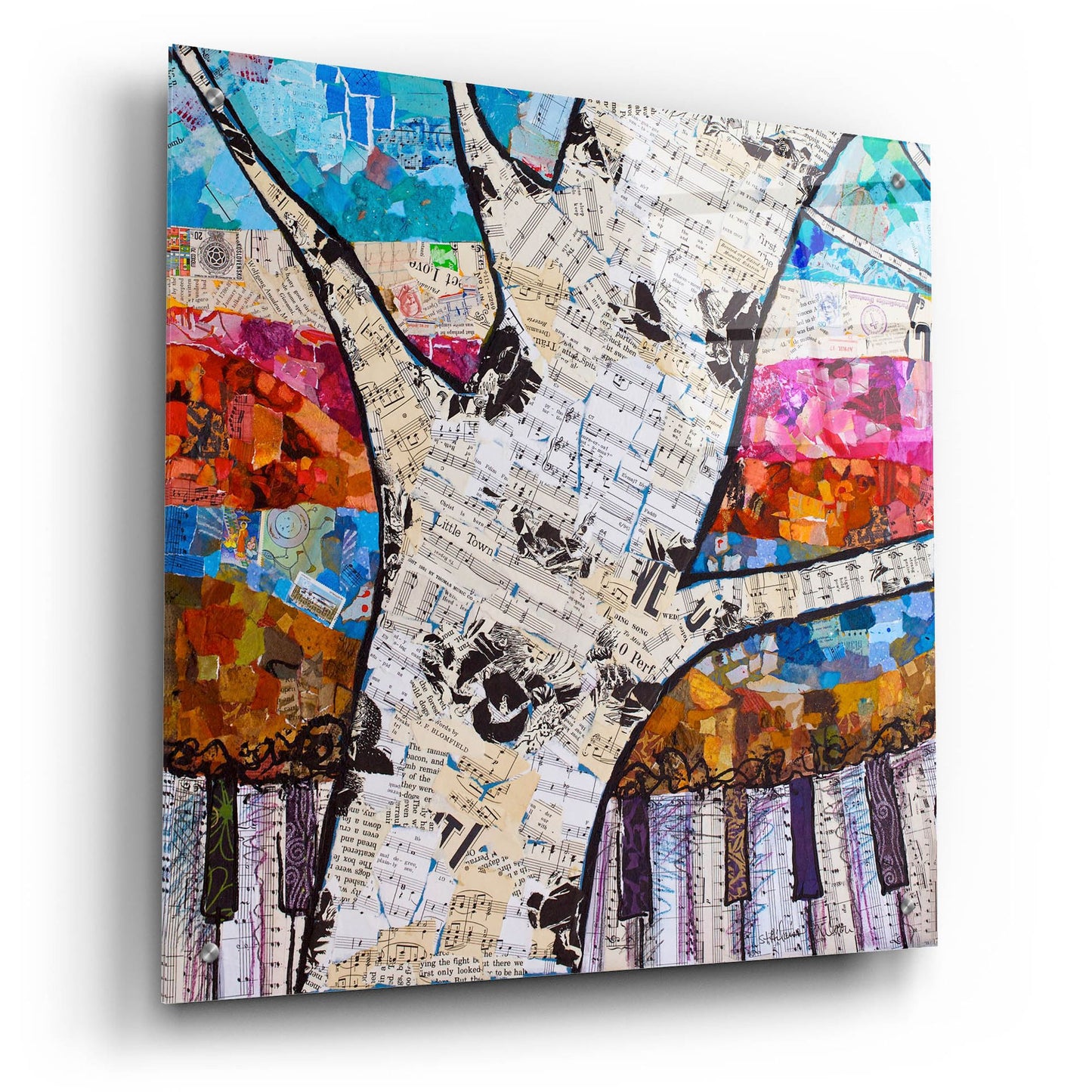 Epic Art 'Birch Keys 1' by St. Hilaire Elizabeth, Acrylic Glass Wall Art,24x24