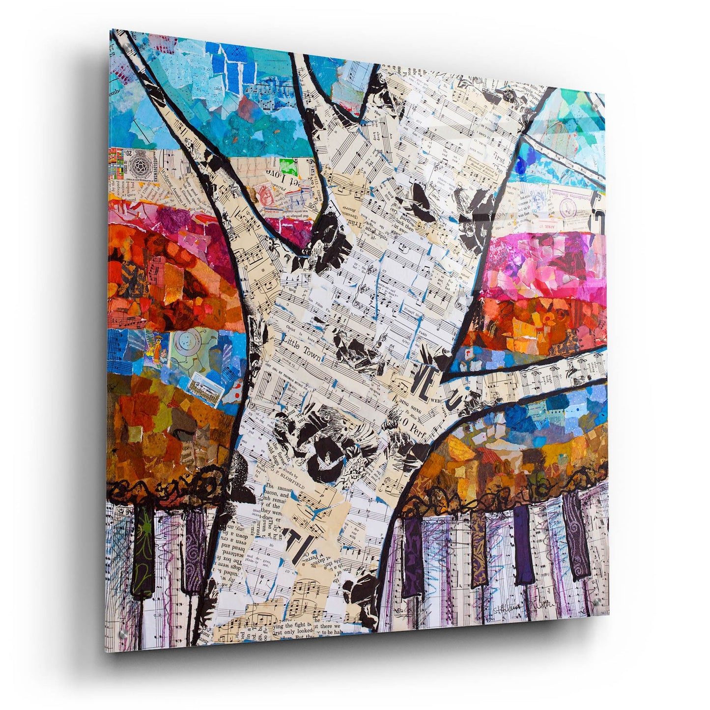 Epic Art 'Birch Keys 1' by St. Hilaire Elizabeth, Acrylic Glass Wall Art,36x36