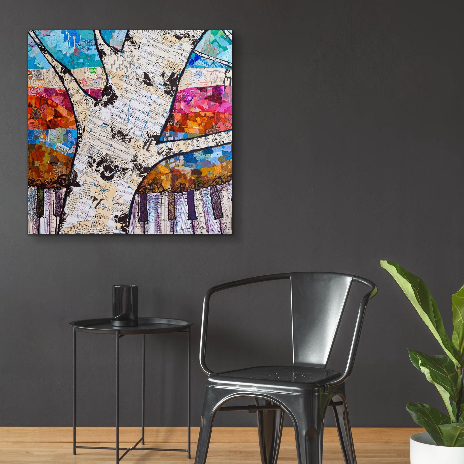 Epic Art 'Birch Keys 1' by St. Hilaire Elizabeth, Acrylic Glass Wall Art,36x36